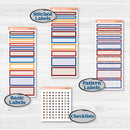 Floral Memorial Day Kit | A5 Compact Vertical Planner Kit Stickers for Erin Condren | Brave | KIT-382-G