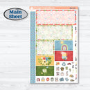 Butterflies & Rainbow Summer Kit | Plum Vertical Priorities 7x9 Planner Kit Stickers | Spring Breeze | KIT-384-J