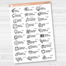 June Wacky Holidays Script Planner Stickers | F17 | E-330