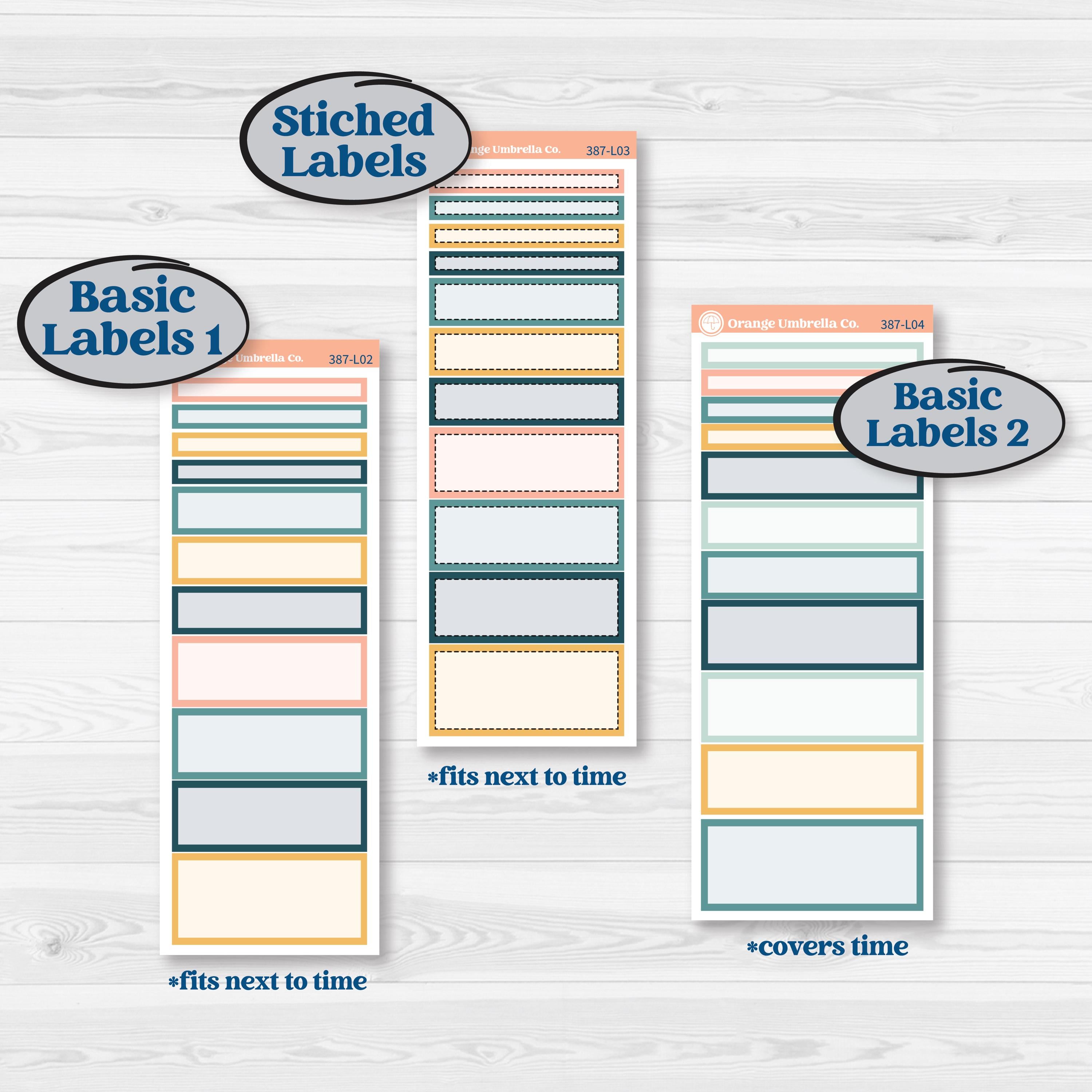 Travel Vacation Planner Kit | A5 Daily Duo Planner Kit Stickers | Adventure Awaits | KIT-387-L