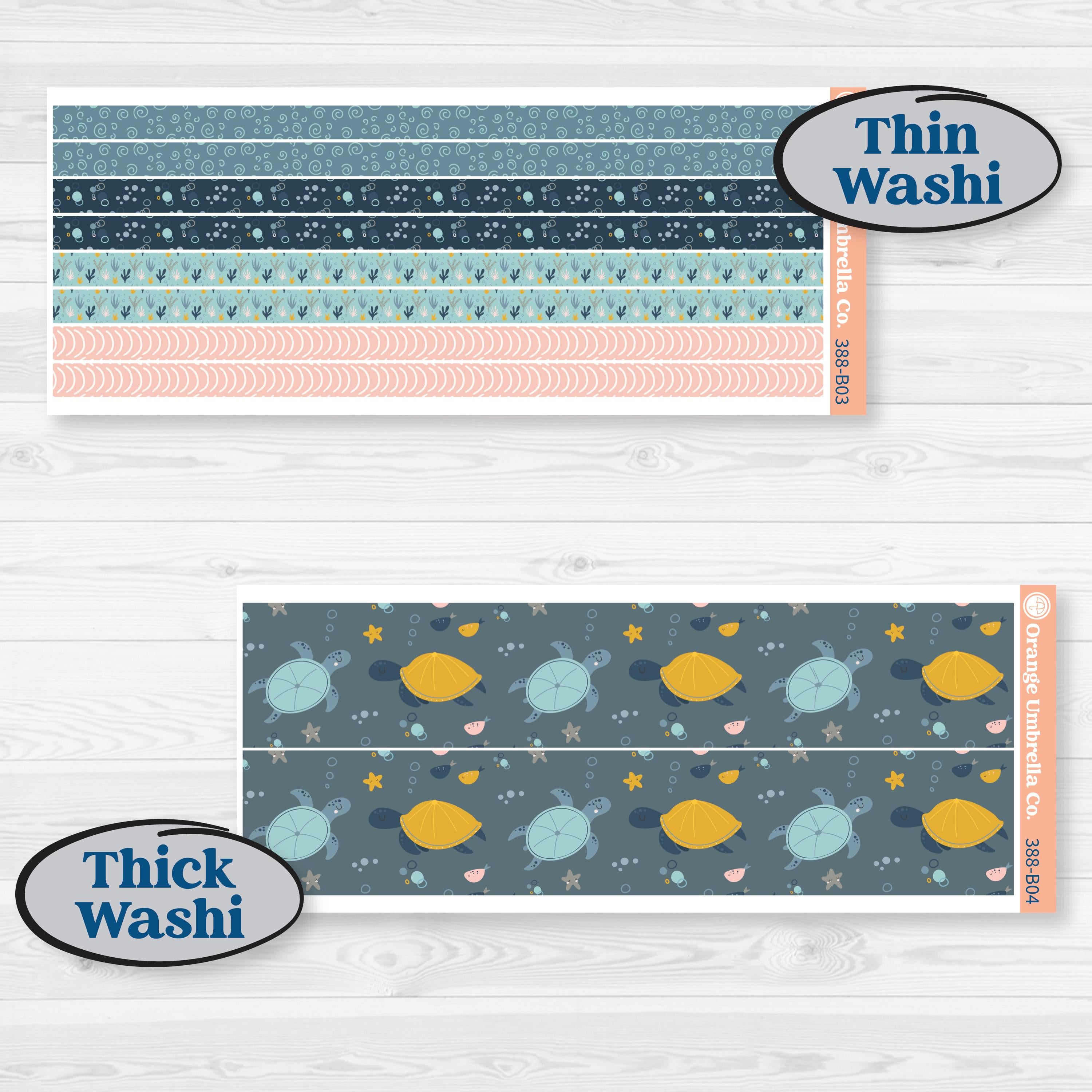 Summer Ocean Beach Kit | Weekly Add-On Planner Kit Stickers | Seas the Day | KIT-388-B