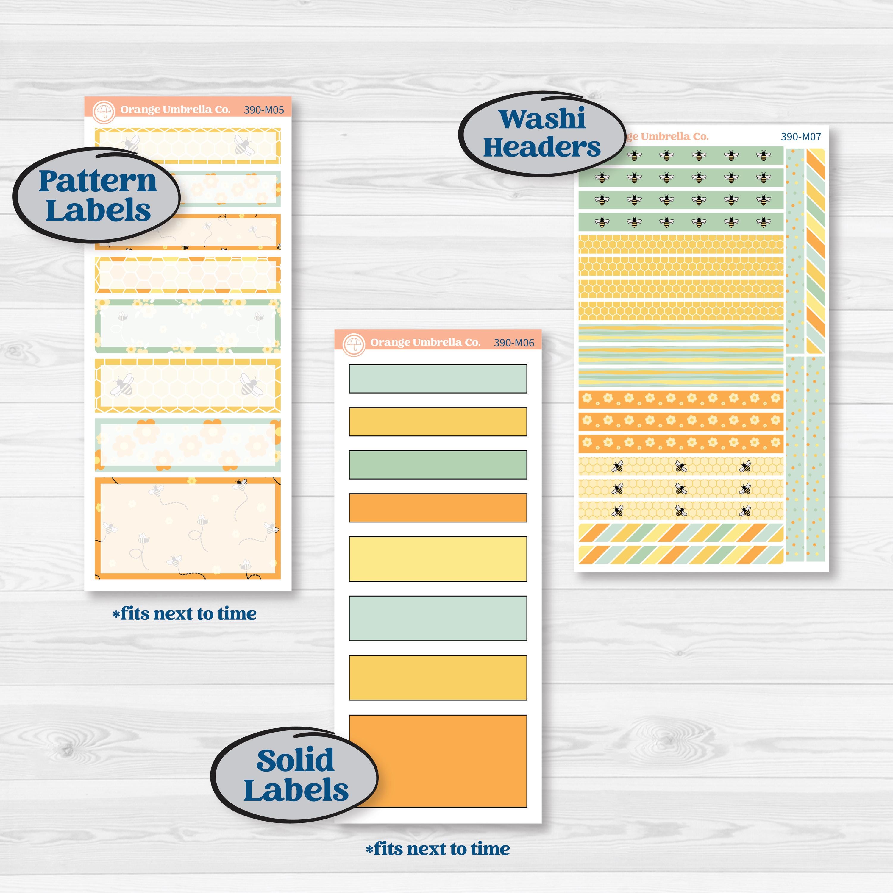Bee Planner Kit | 7x9 Erin Condren Daily Duo Planner Kit Stickers | Buzz Off | KIT-390-M