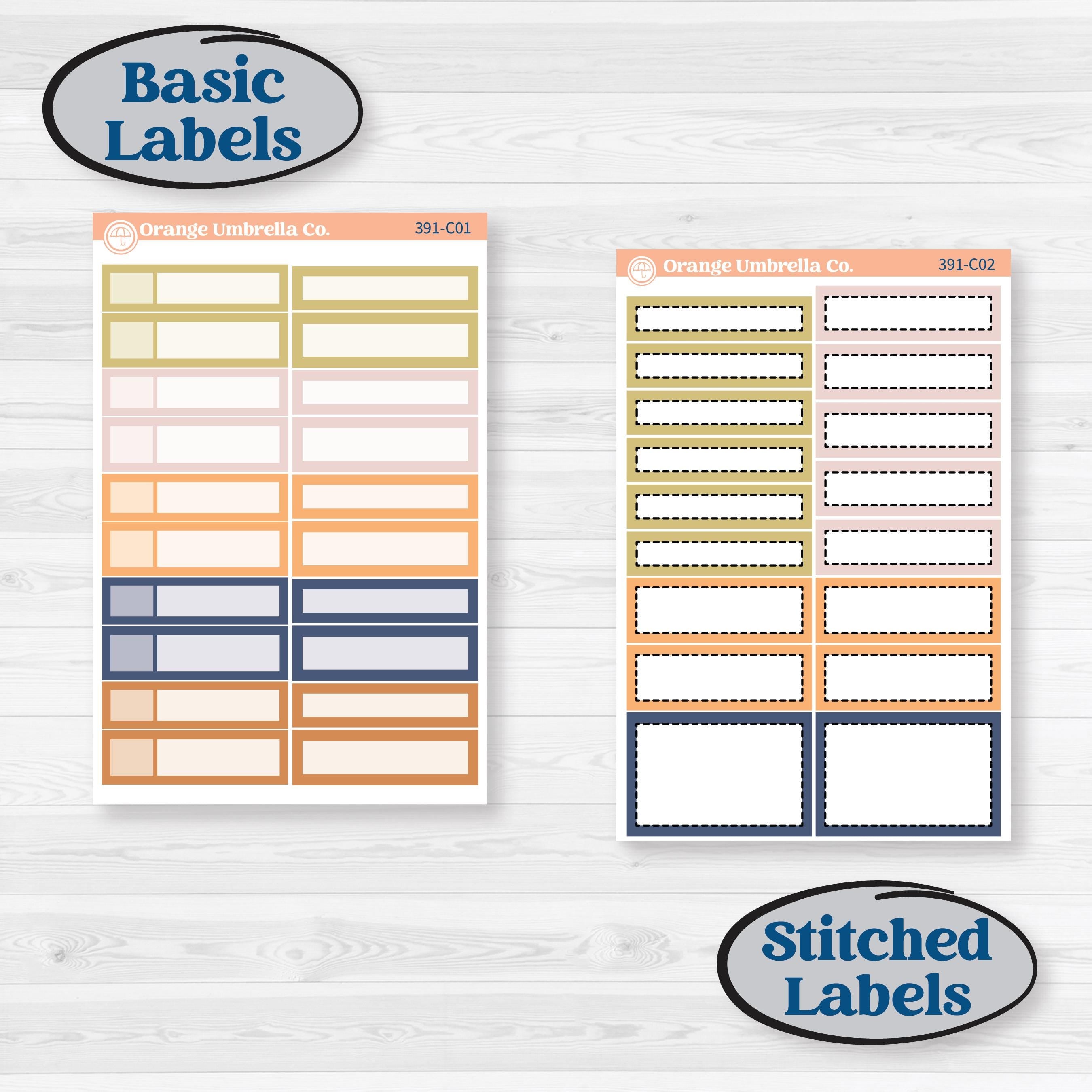 Fun Animal Kit | Weekly Add-On Labels Planner Kit Stickers | Gone With The Wild | KIT-391-C
