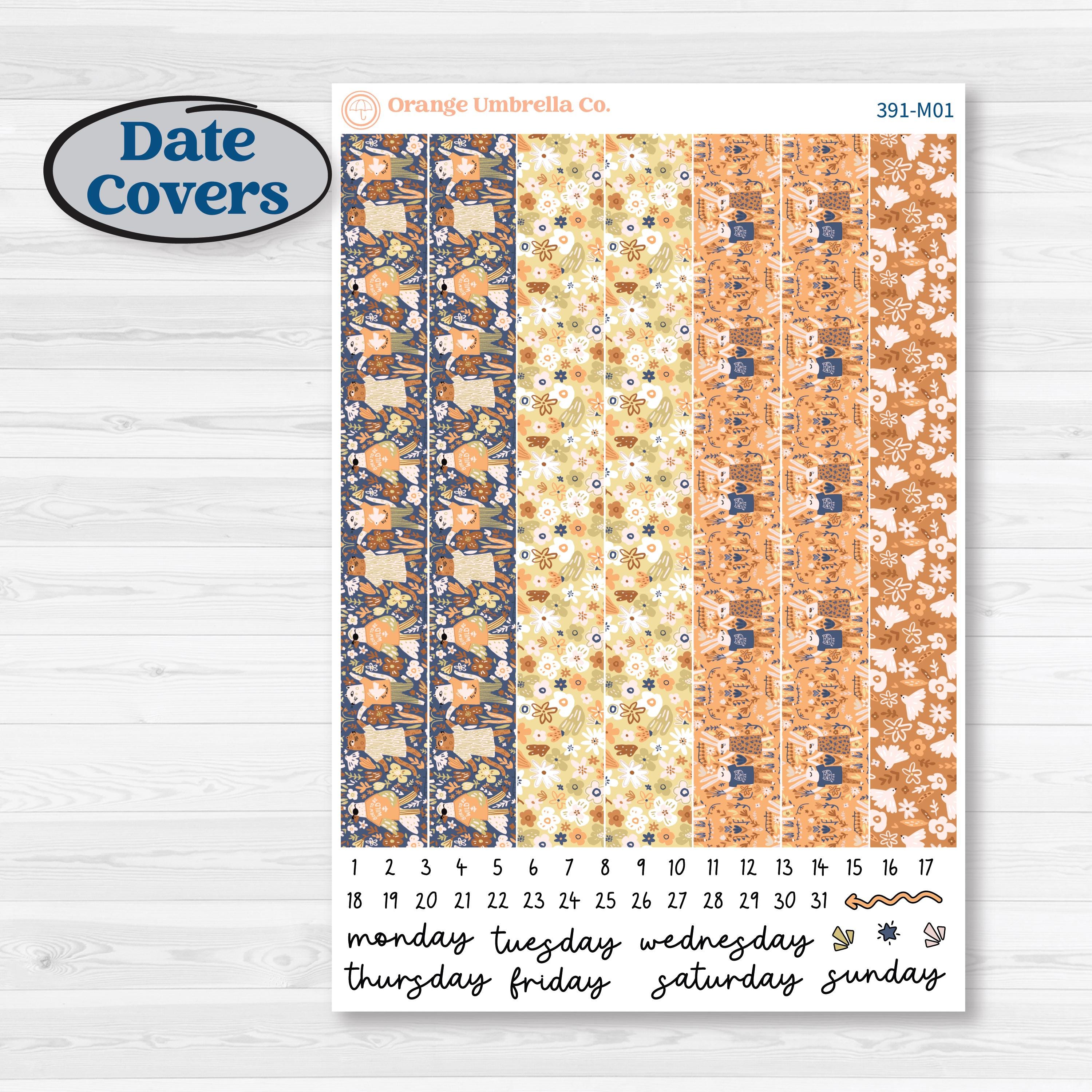 Fun Animal Kit | 7x9 Erin Condren Daily Duo Planner Kit Stickers | Gone With The Wild | KIT-391-M