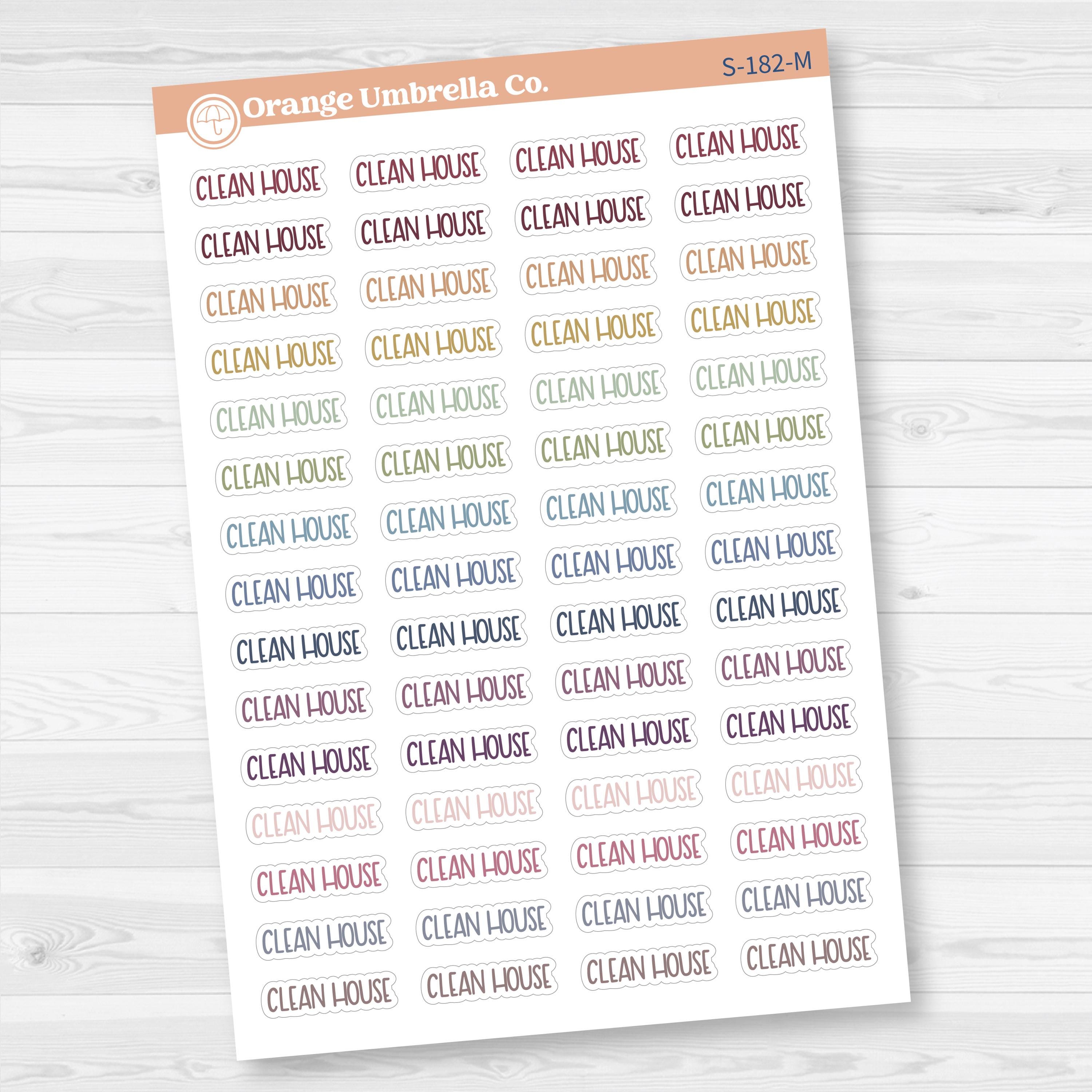 Clean House Script Planner Stickers | F8 | S-182