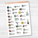 November Wacky Holidays Mini Script Planner Stickers | F17 | E-341