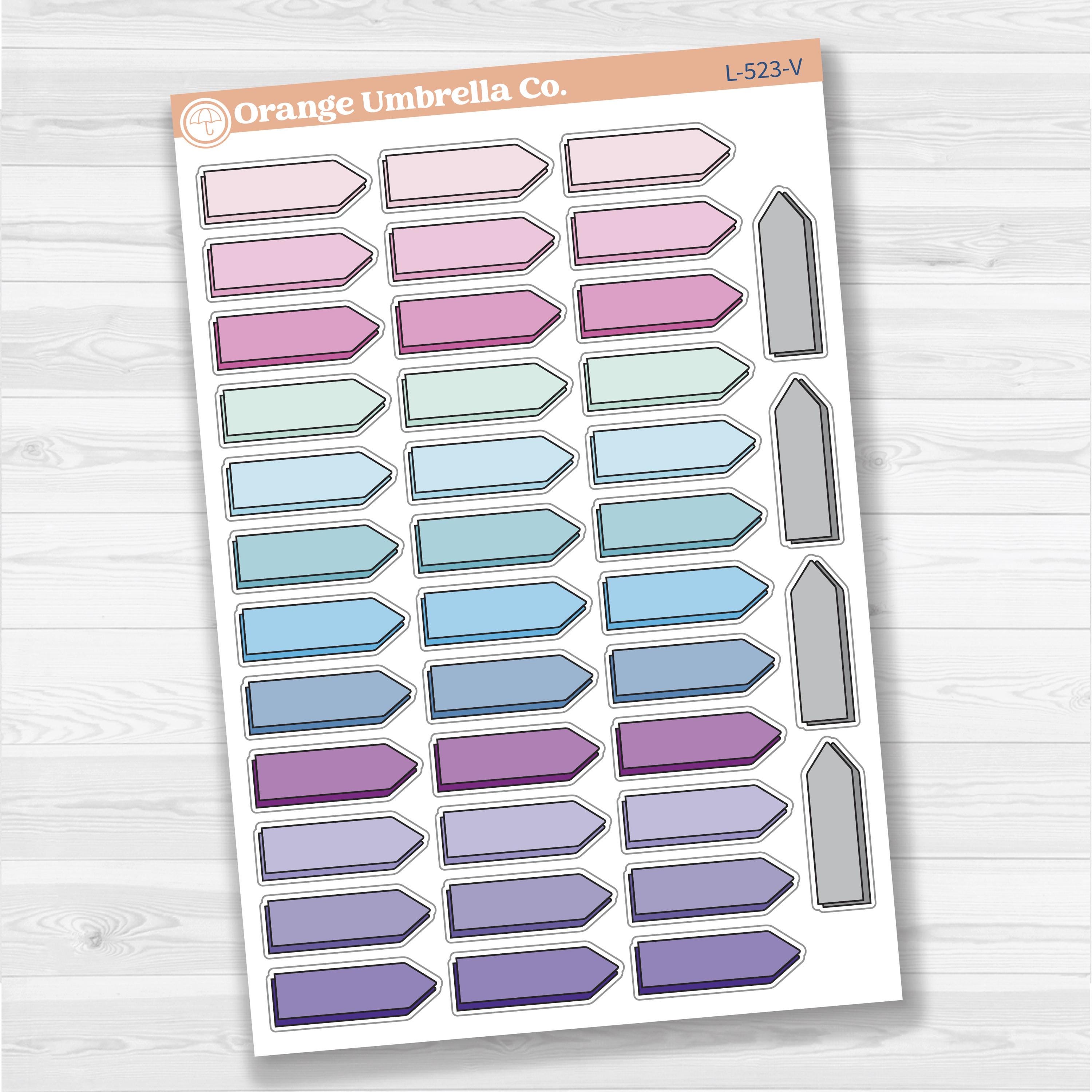2025 Kit Pointed Shadow Arrow Labels | L-523