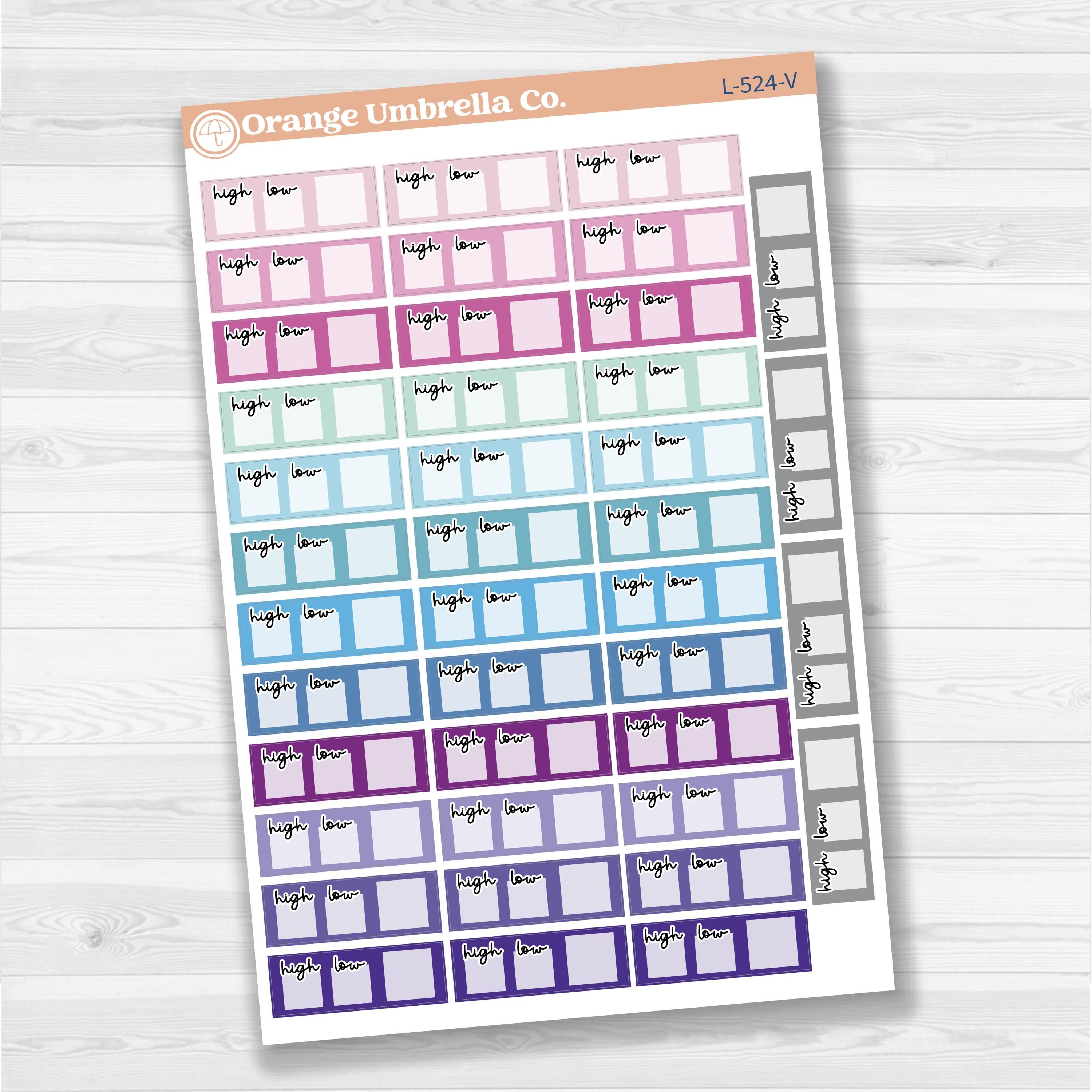 2025 Kit Weather Trackers Planner Sticker | F17 | L-524