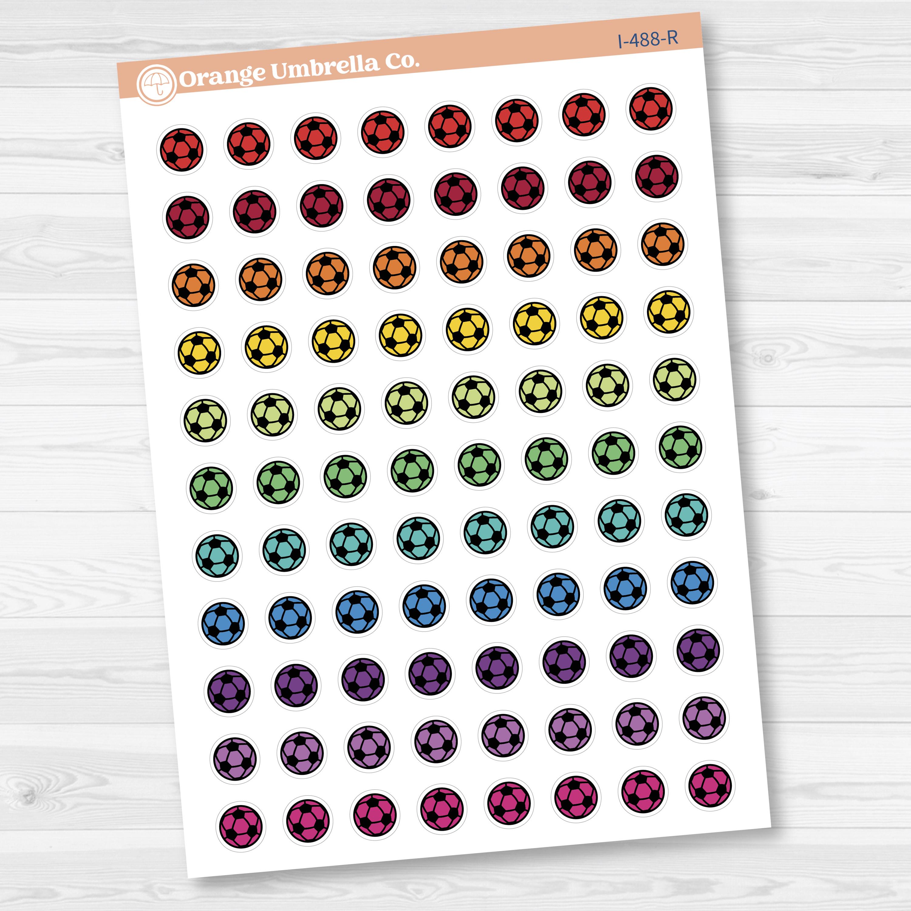 Hand Doodled Soccer Icon Planner Stickers | I-488