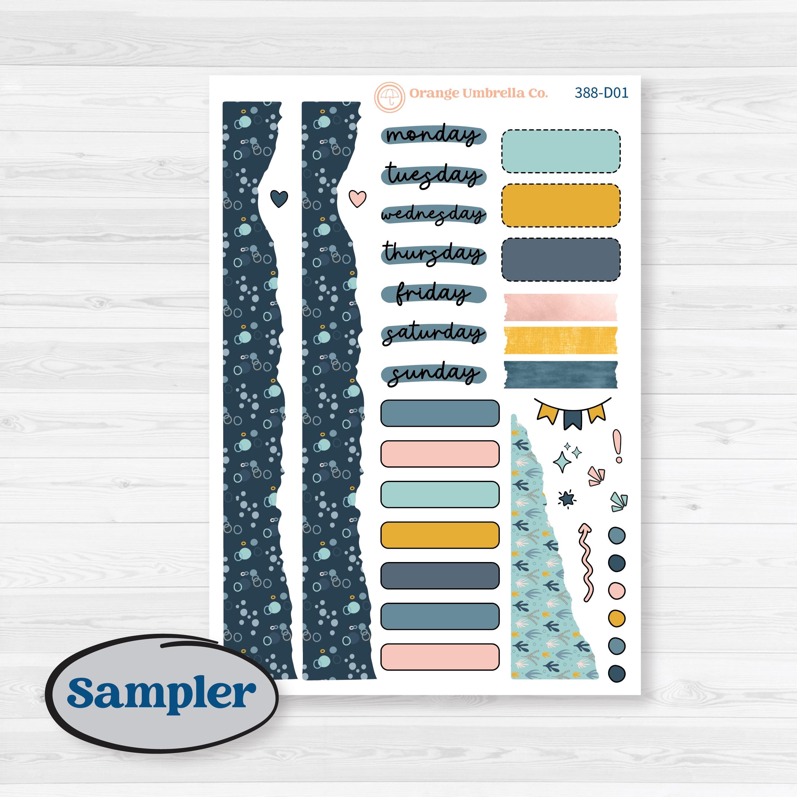 Summer Ocean Beach Kit | Journaling Kit Planner Stickers | Seas the Day | KIT-388-D