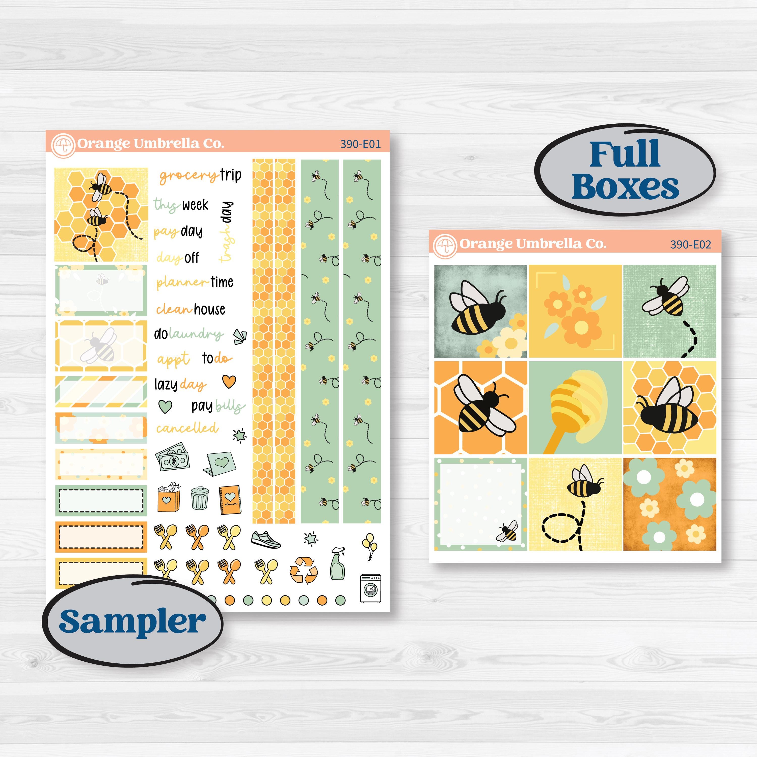 Bee Planner Kit | Hobonichi Cousin Weekly & Daily Planner Kit Stickers | Buzz Off | KIT-390-E