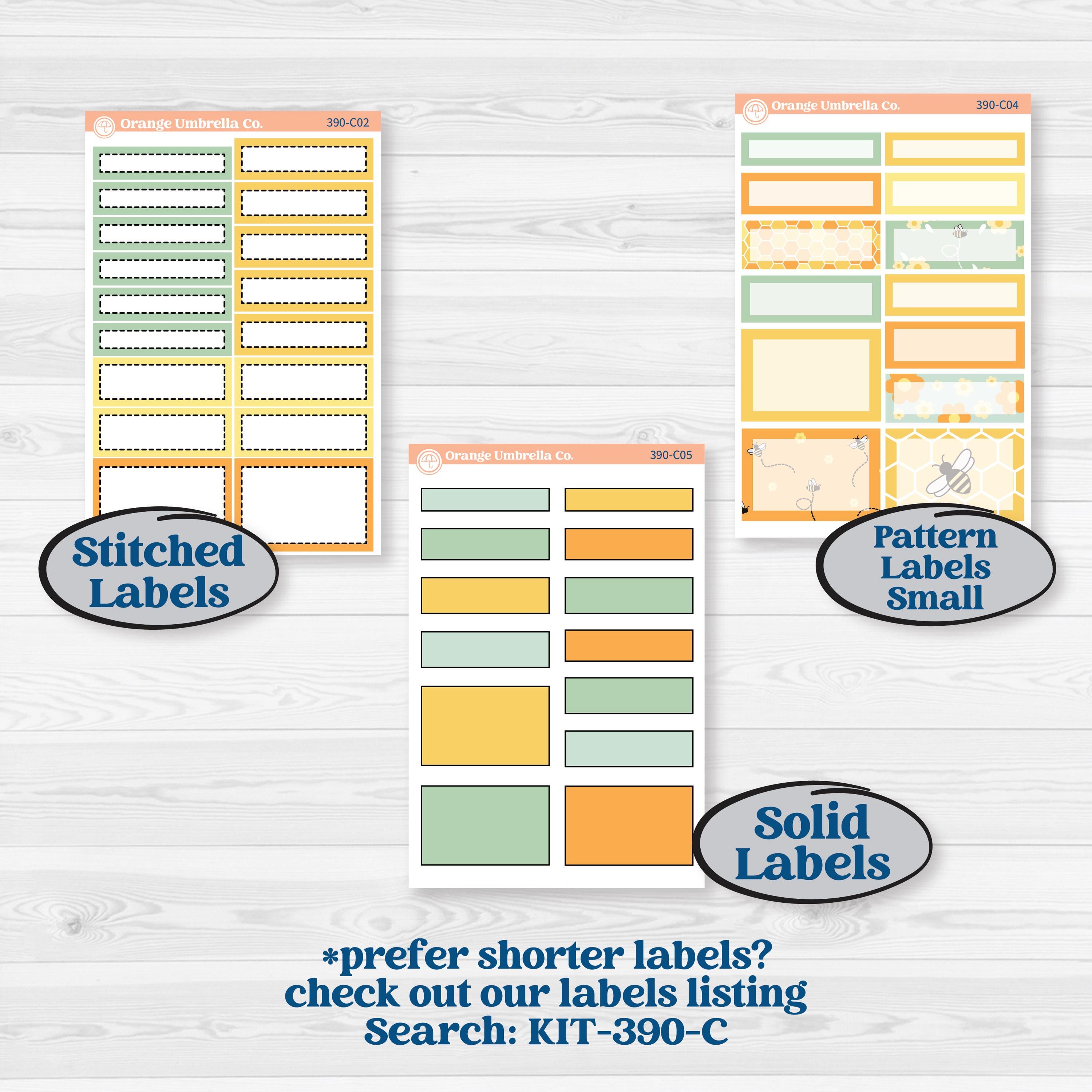 Bee Planner Kit | A5 Compact Vertical Planner Kit Stickers for Erin Condren | Buzz Off | KIT-390-G