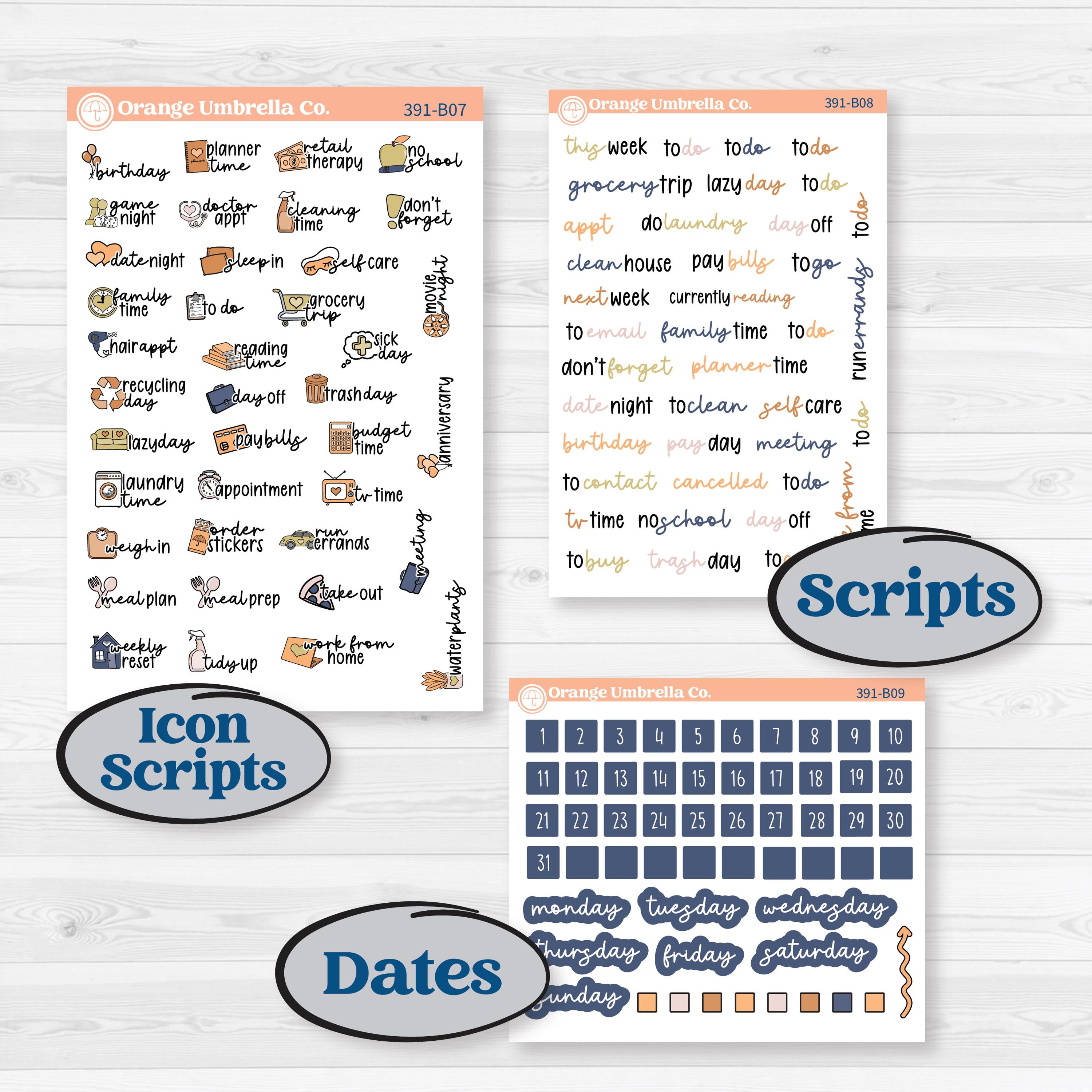 Fun Animal Kit | Weekly Add-On Planner Kit Stickers | Gone With The Wild | KIT-381-B