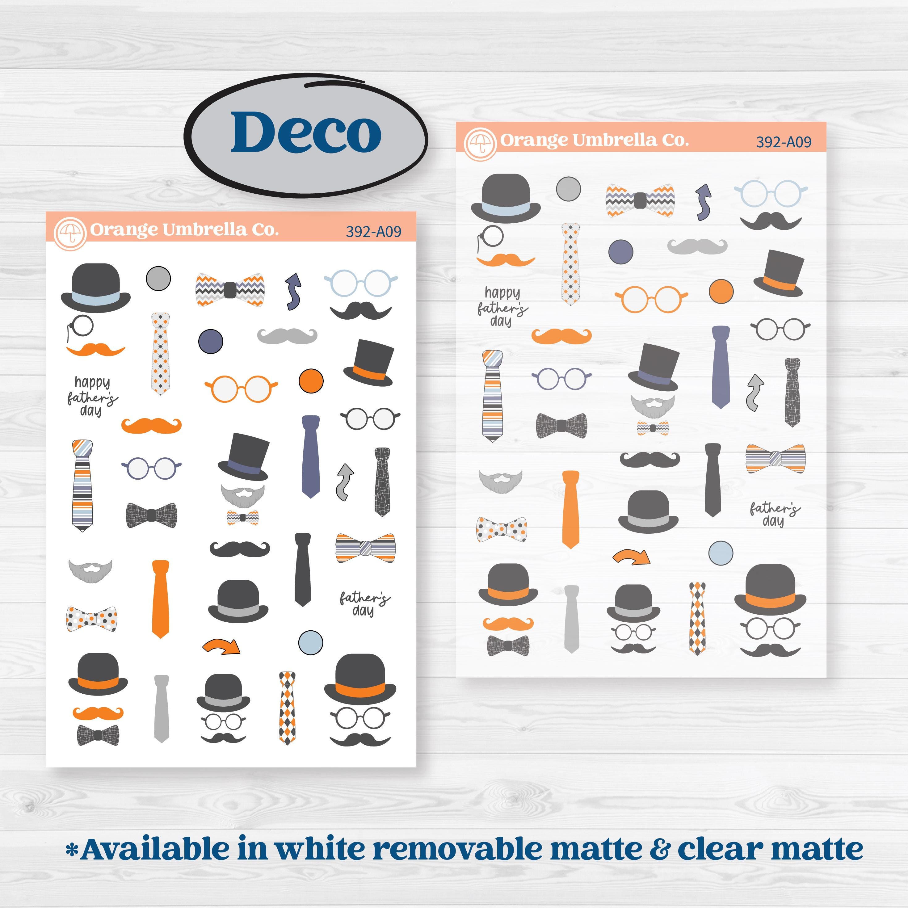 Father’s Day Kit | Weekly Sticker Kit for Vertical Planners like Erin Condren | Dapper Dad | KIT-392-A