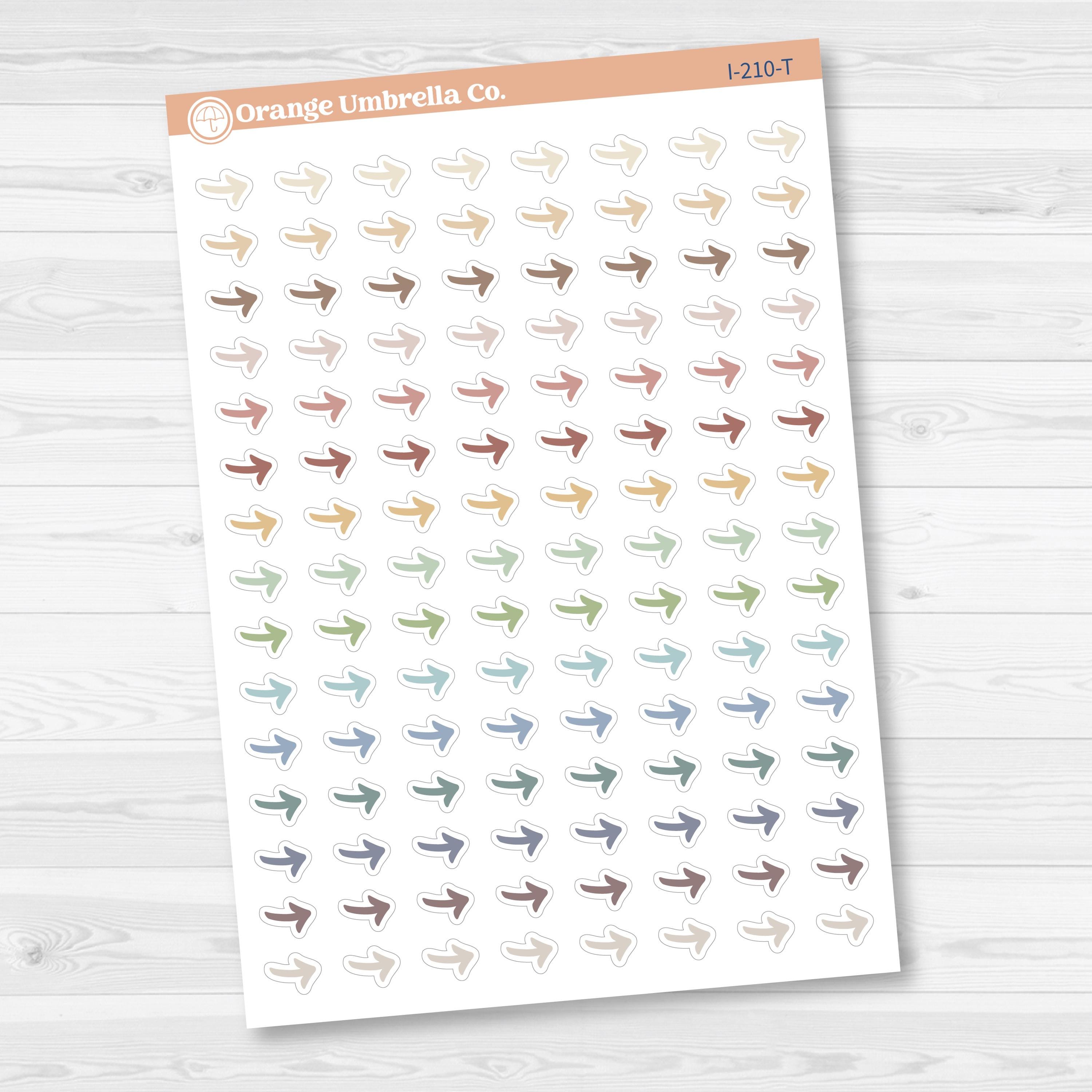 Arrow Icon Planner Stickers | Migrate Task Arrows | I-210