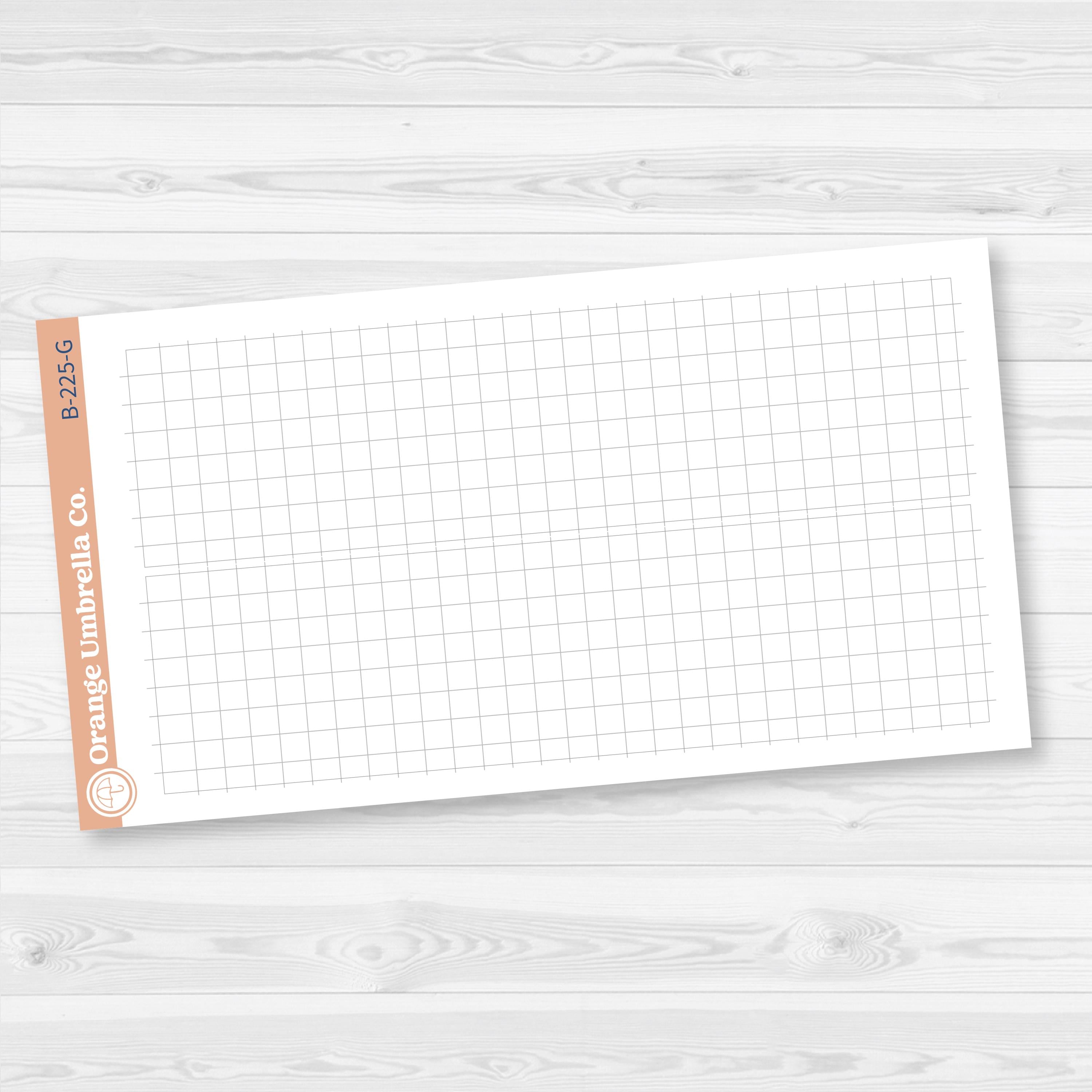 7x9 EC Monthly Bottom Box Dashboard Box Fillers for Erin Condren Planner Stickers | B-225