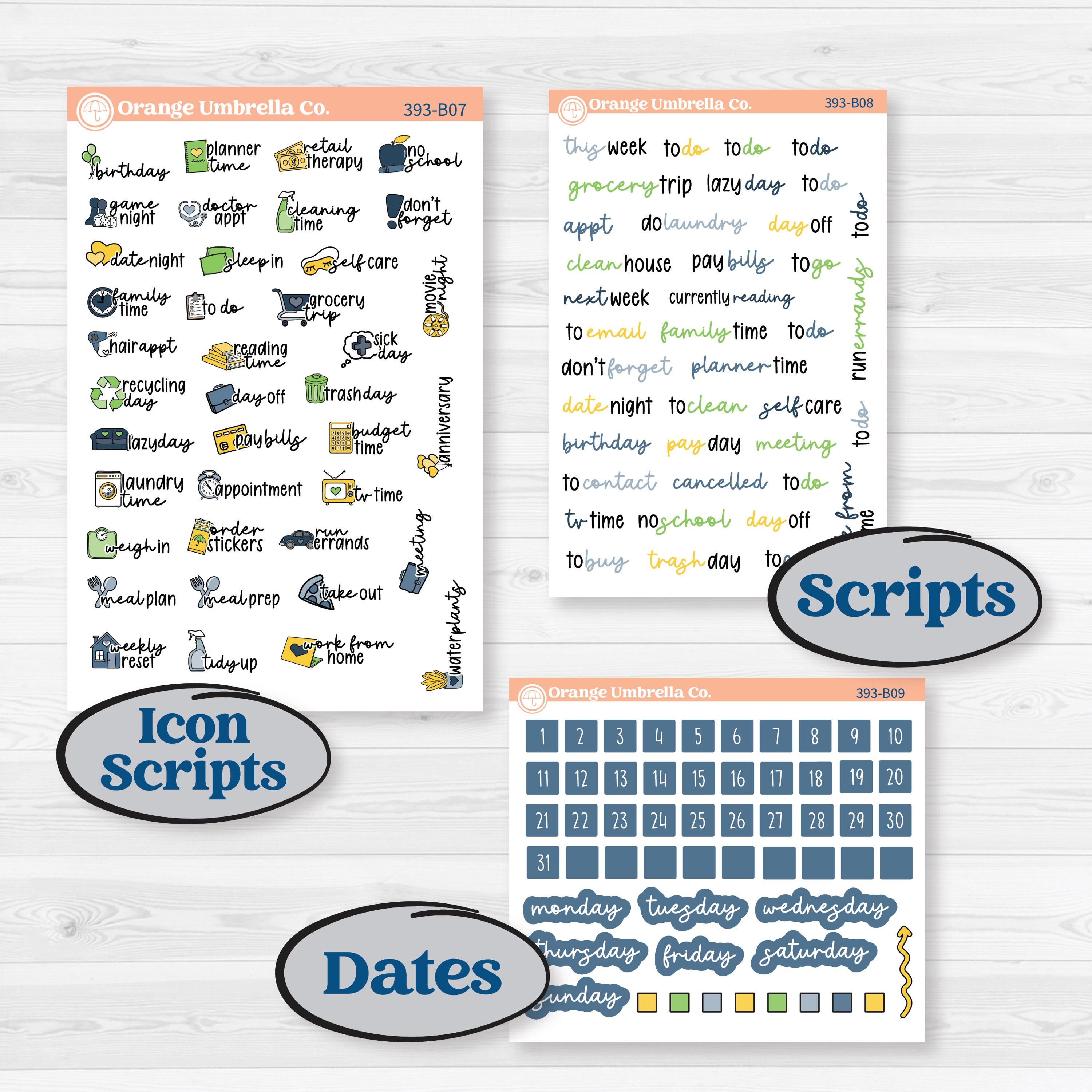 Summer Lemon Kit | Weekly Add-On Planner Kit Stickers | Lemon Me Know | KIT-393-B