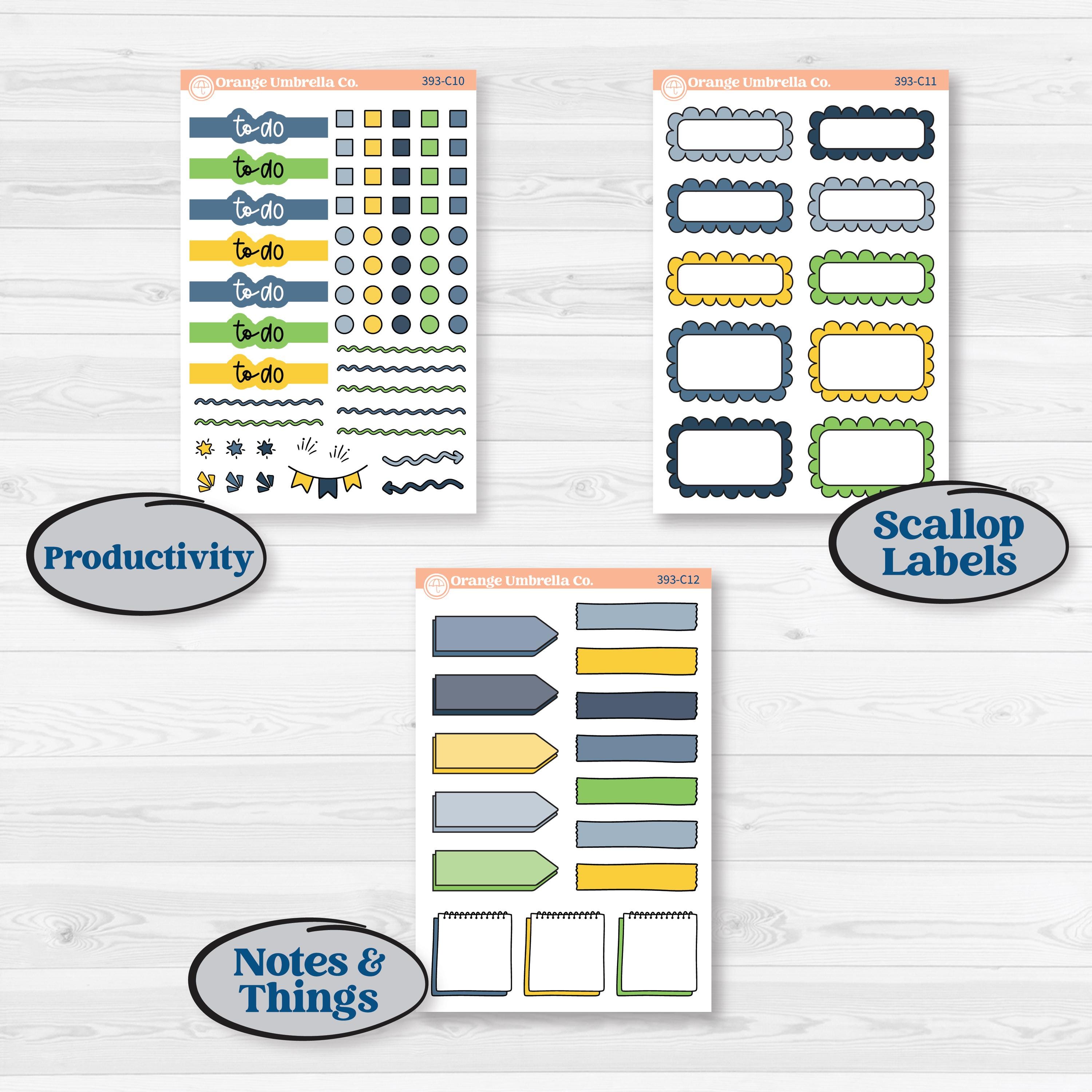 Summer Lemon Kit | Weekly Add-On Labels Planner Kit Stickers | Lemon Me Know | KIT-393-C