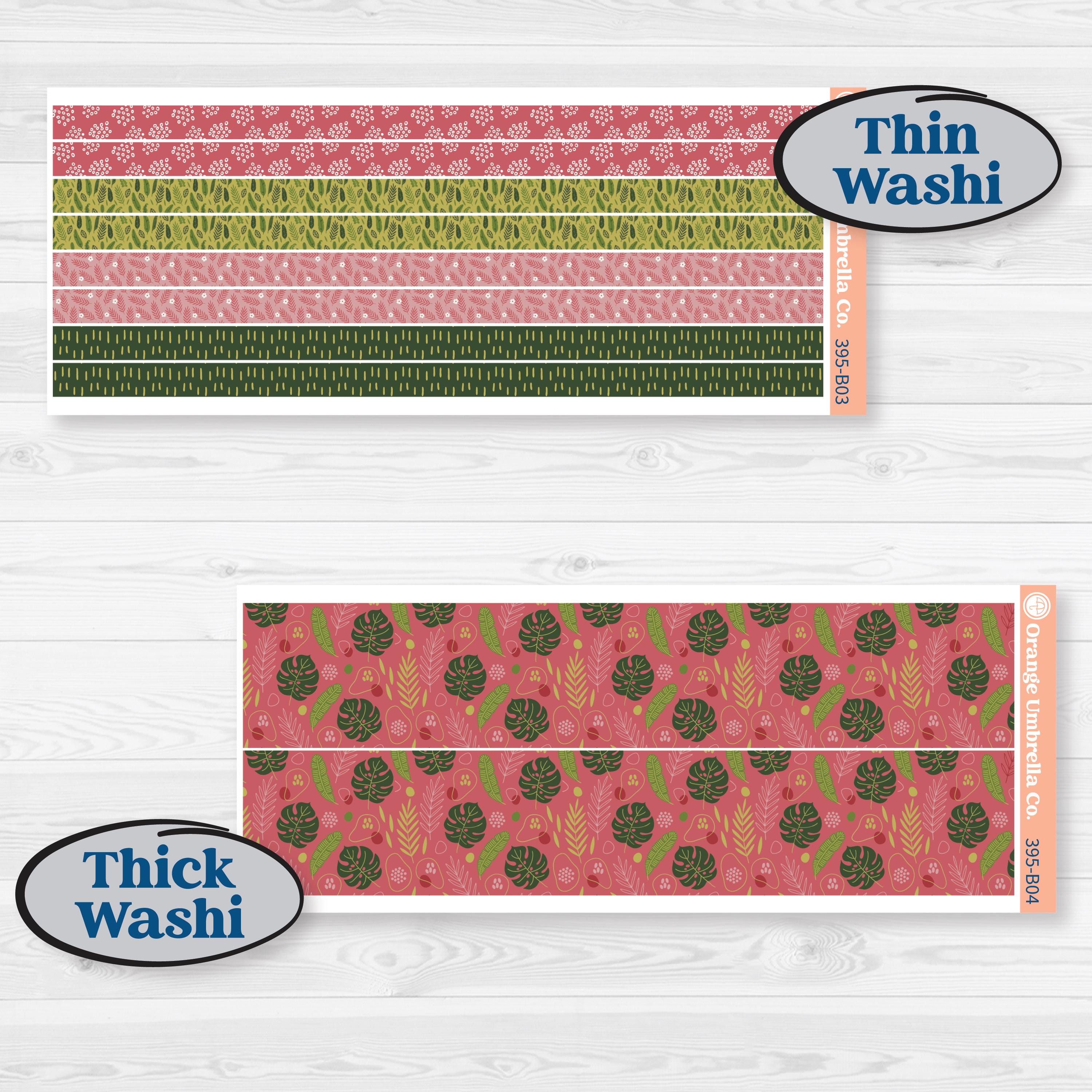 Tropical Summer Kit | Weekly Add-On Planner Kit Stickers | Borneo | KIT-395-B