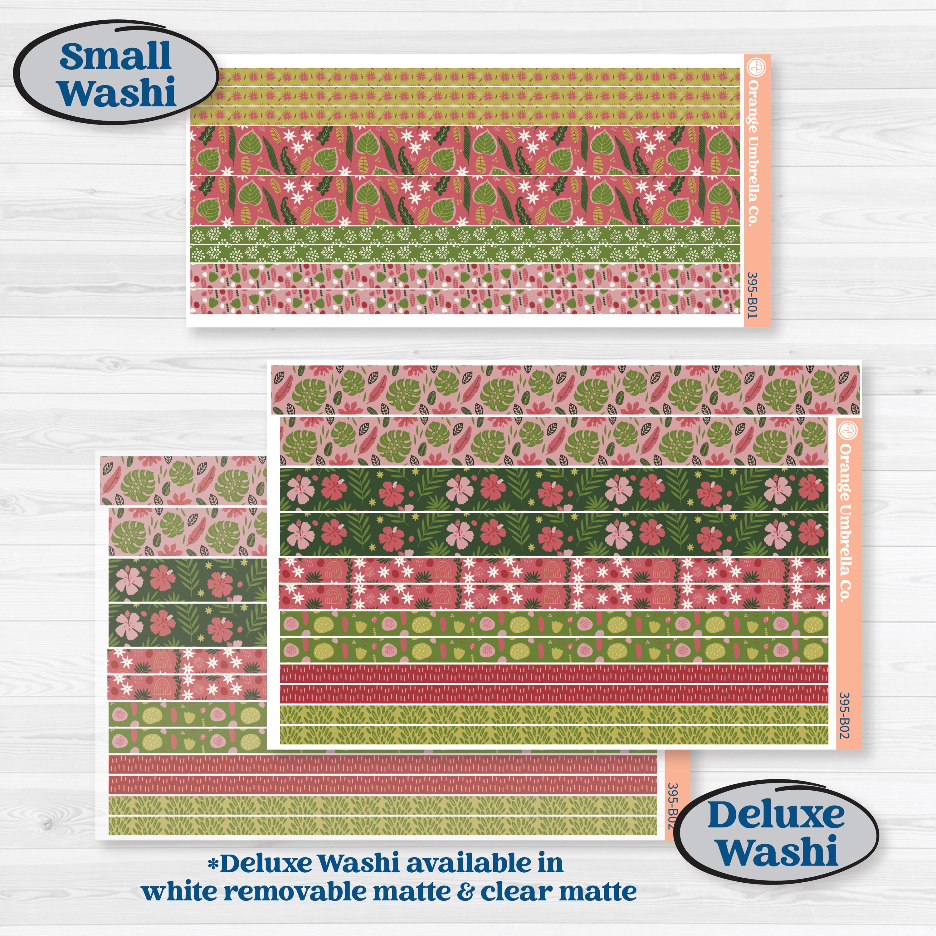 Tropical Summer Kit | Weekly Add-On Planner Kit Stickers | Borneo | KIT-395-B