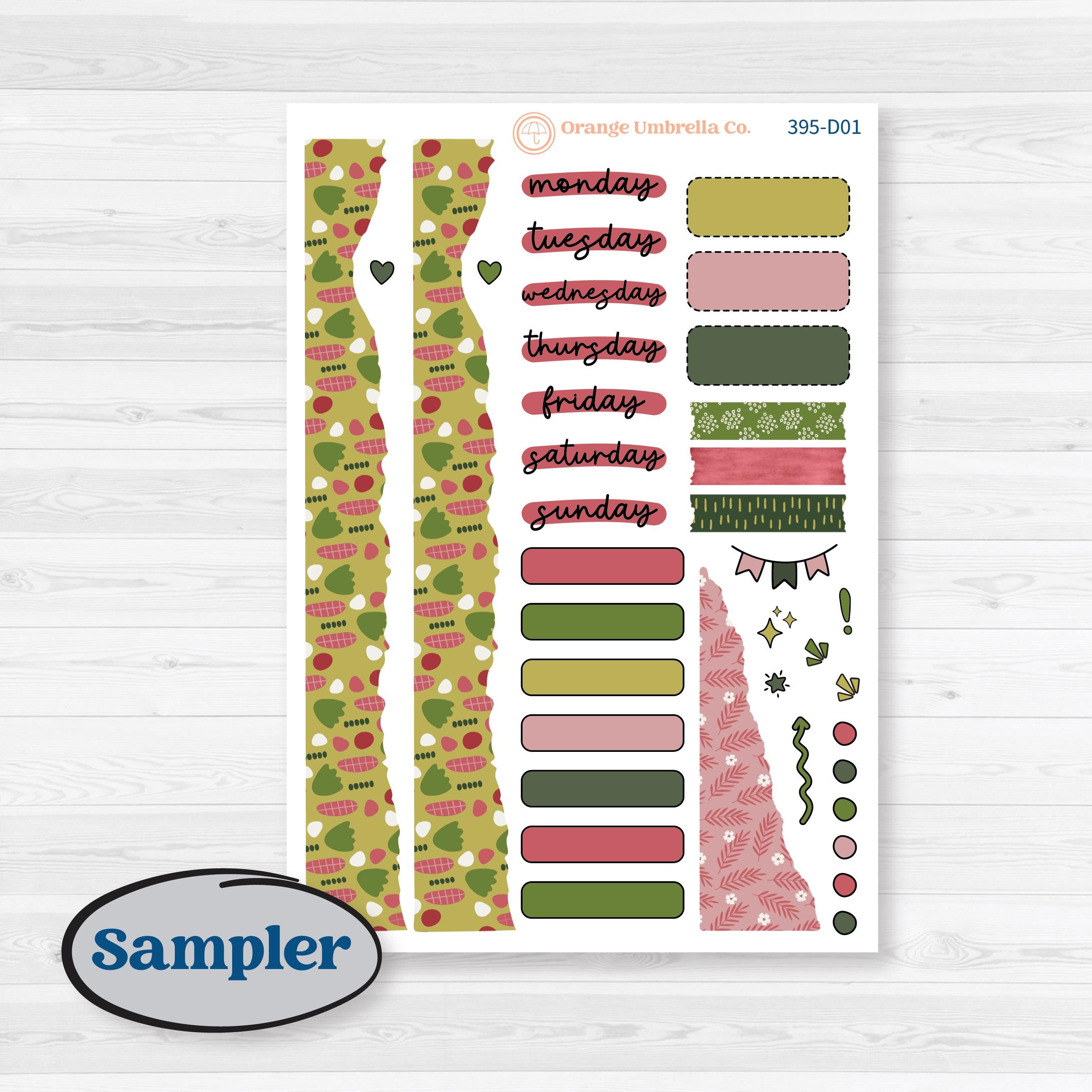 Tropical Summer Kit | Journaling Kit Planner Stickers | Borneo | KIT-395-D