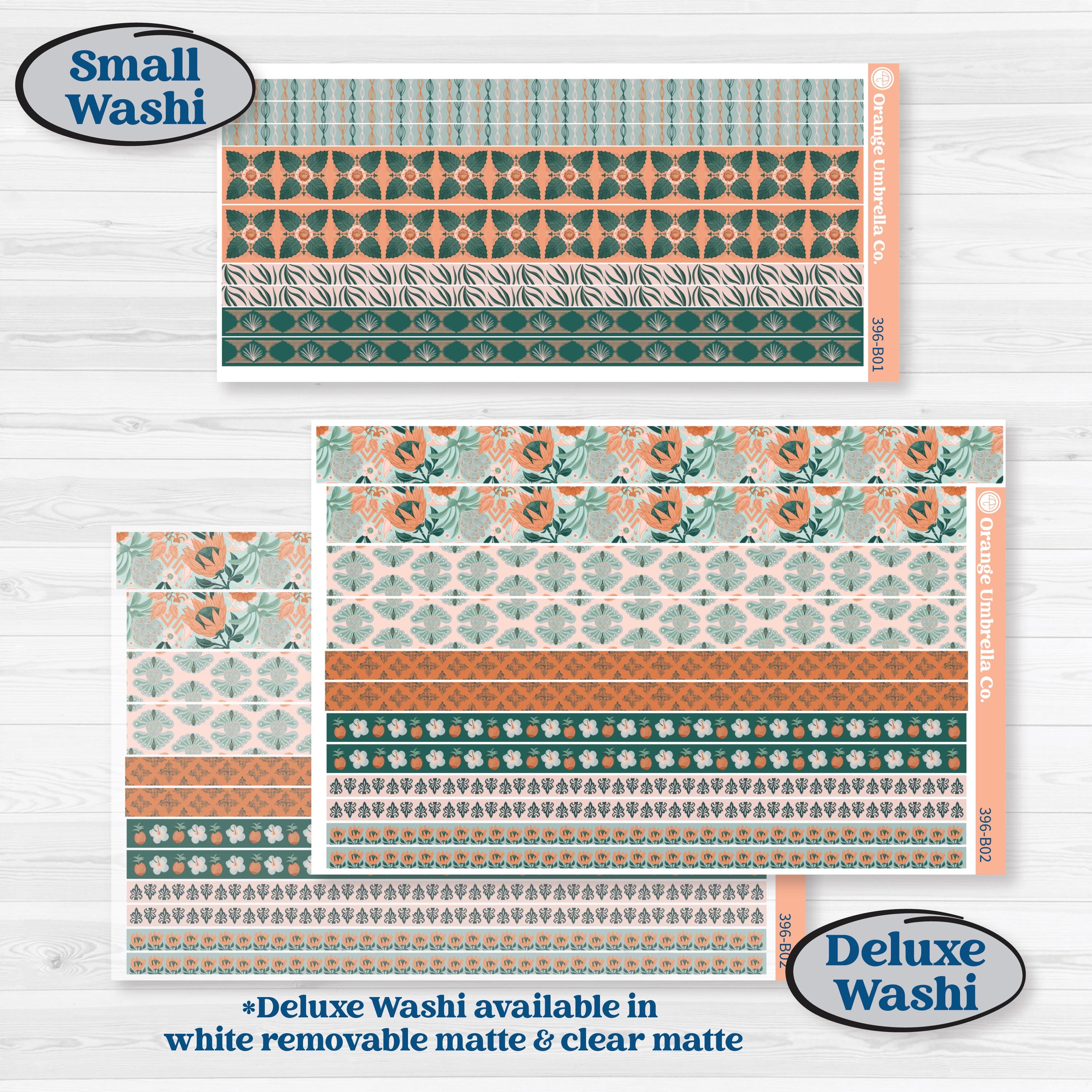 Floral Tropical Summer Kit | Weekly Add-On Planner Kit Stickers | Hawaii | KIT-396-B