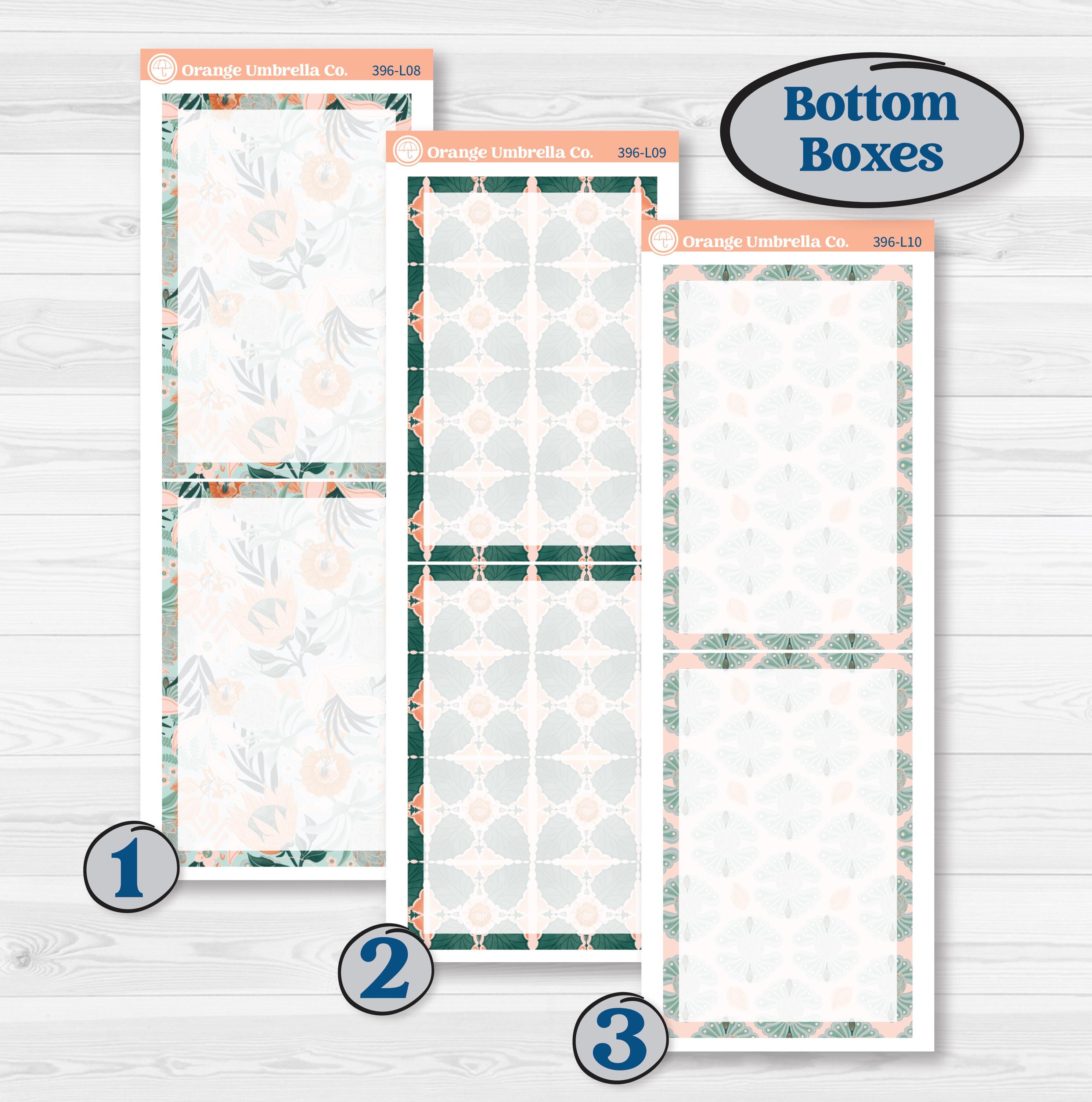 Floral Tropical Summer Kit | A5 Daily Duo Planner Kit Stickers | Hawaii | KIT-396-L