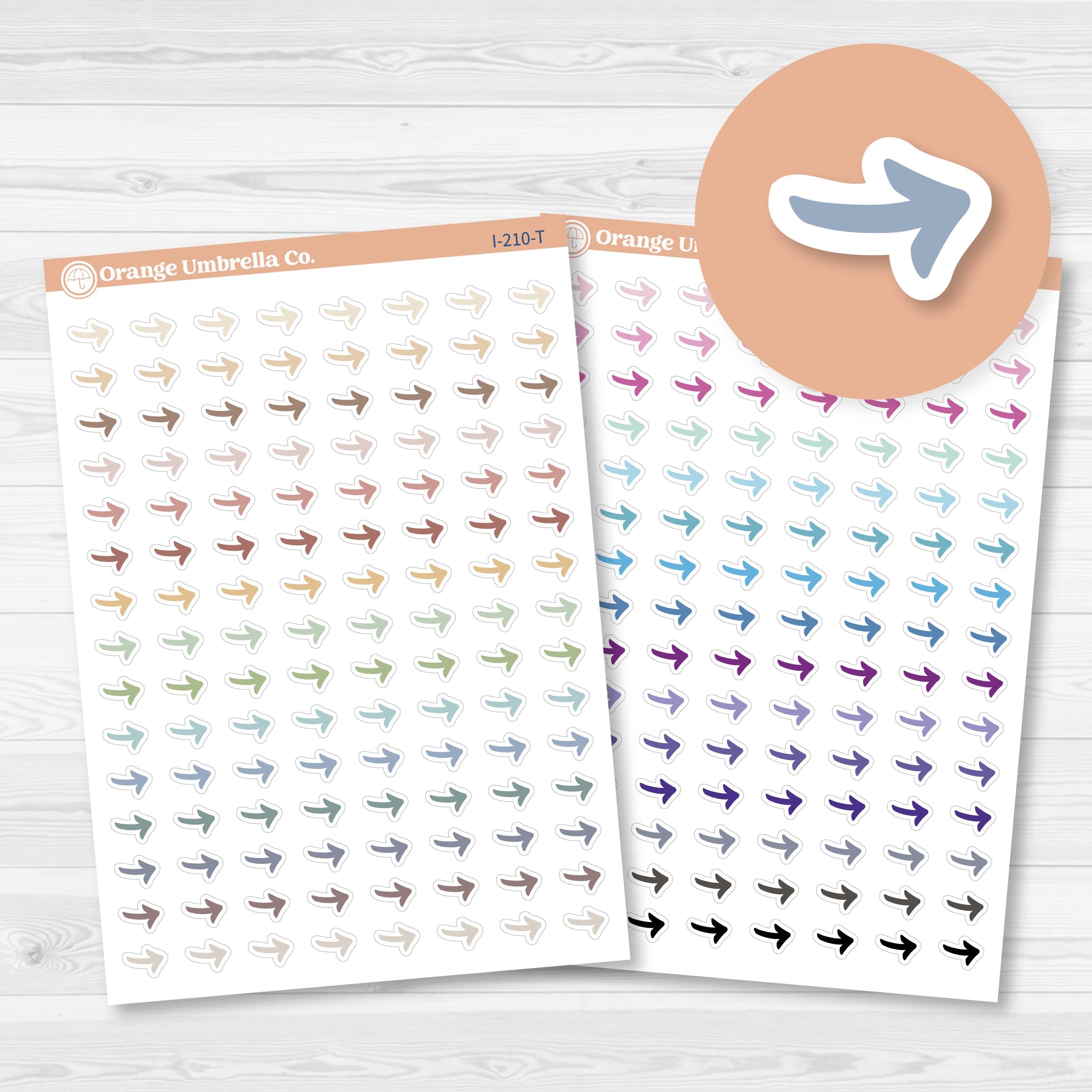 Arrow Icon Planner Stickers | Migrate Task Arrows | I-210