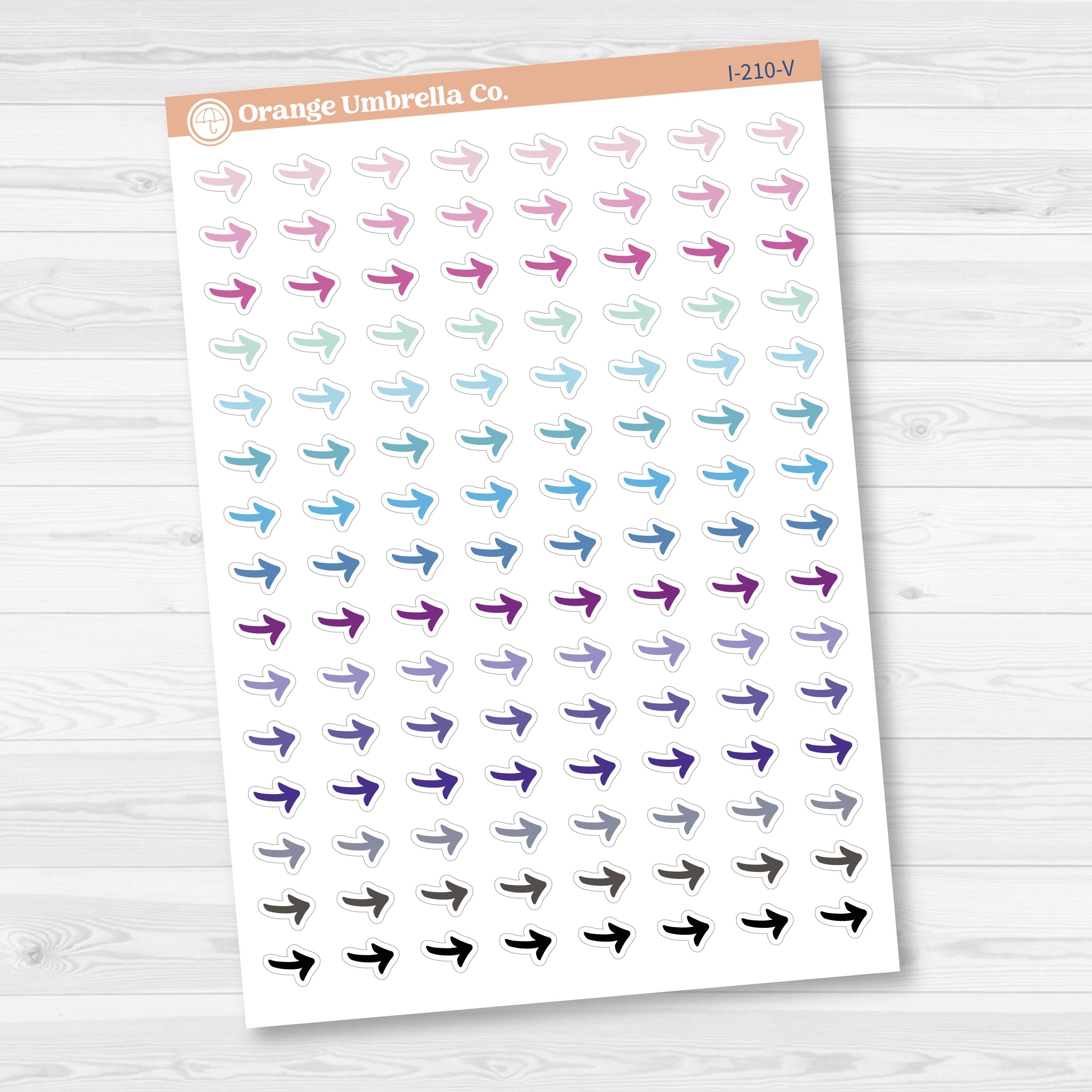 Arrow Icon Planner Stickers | Migrate Task Arrows | I-210