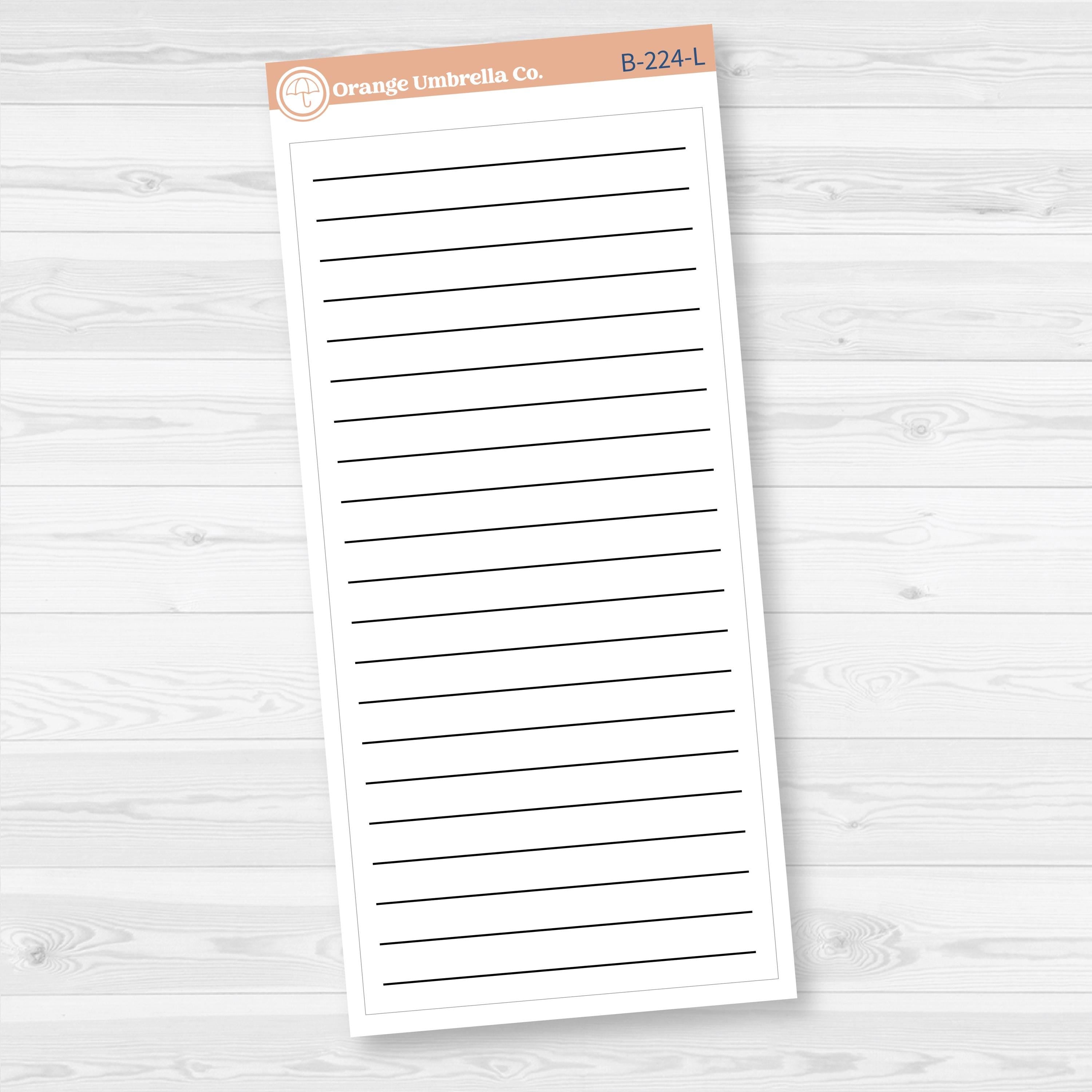 7x9 EC Monthly Right Side Dashboard Box Fillers for Erin Condren Planner Stickers | B-224
