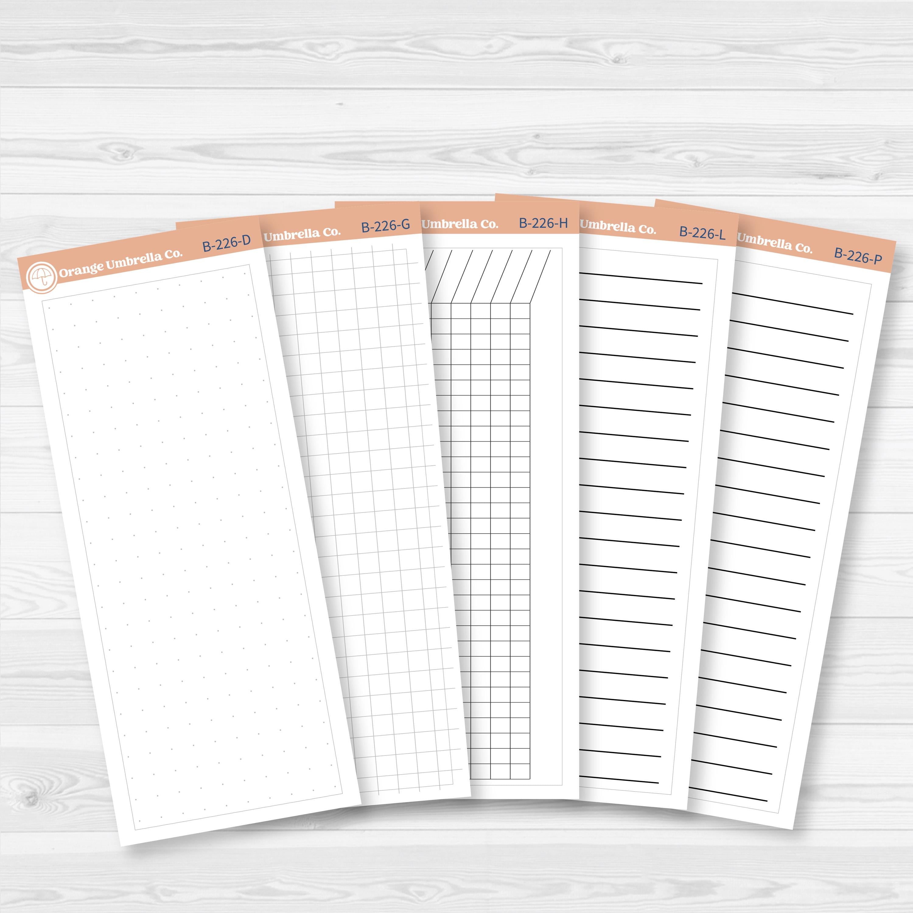 A5 EC Monthly | Right Side Priorities Sticker Covers Planner Stickers | B-226