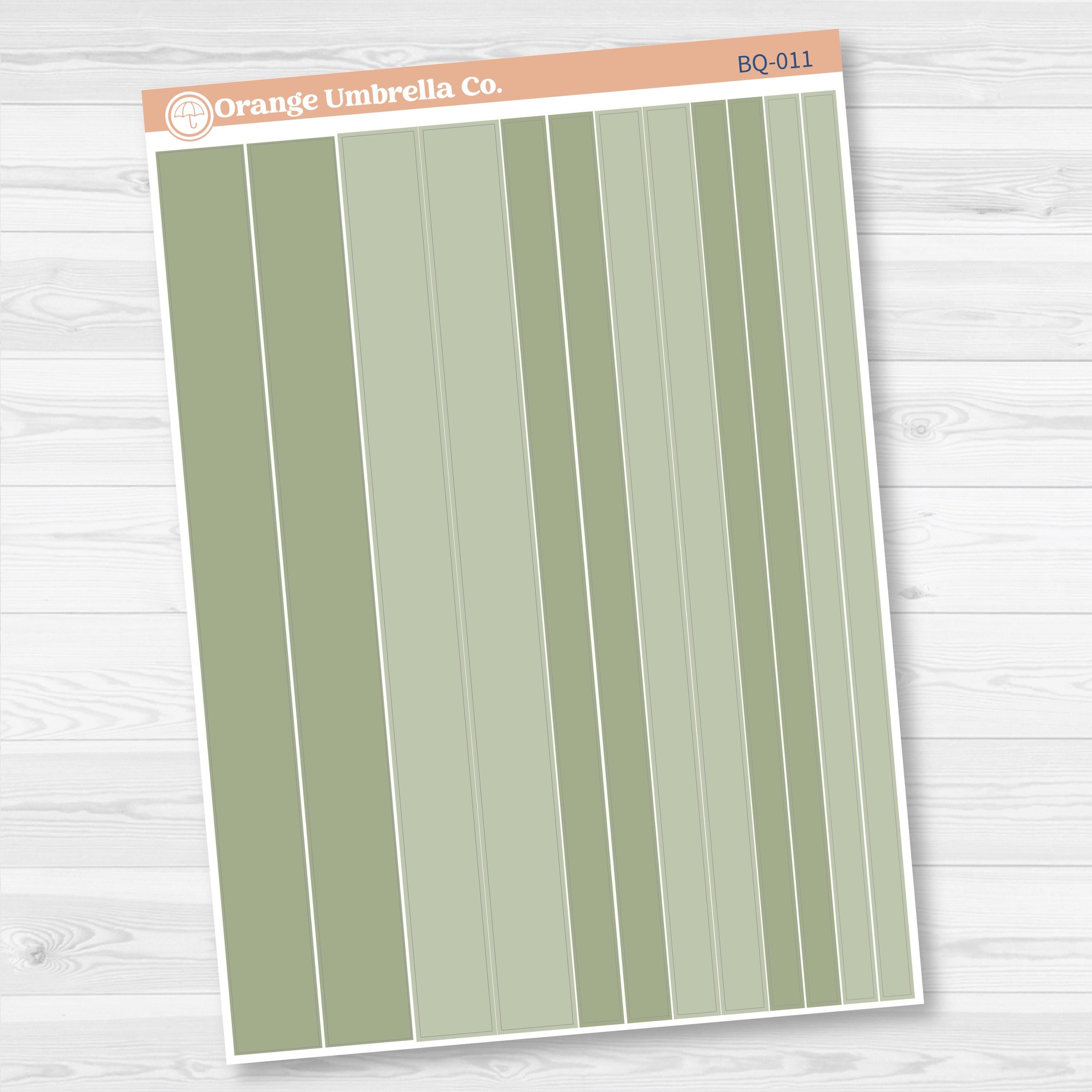 Washi Planner Stickers | Bouquet Jan-Dec | 2025-2026 Colors | BQ-008-BQ-013