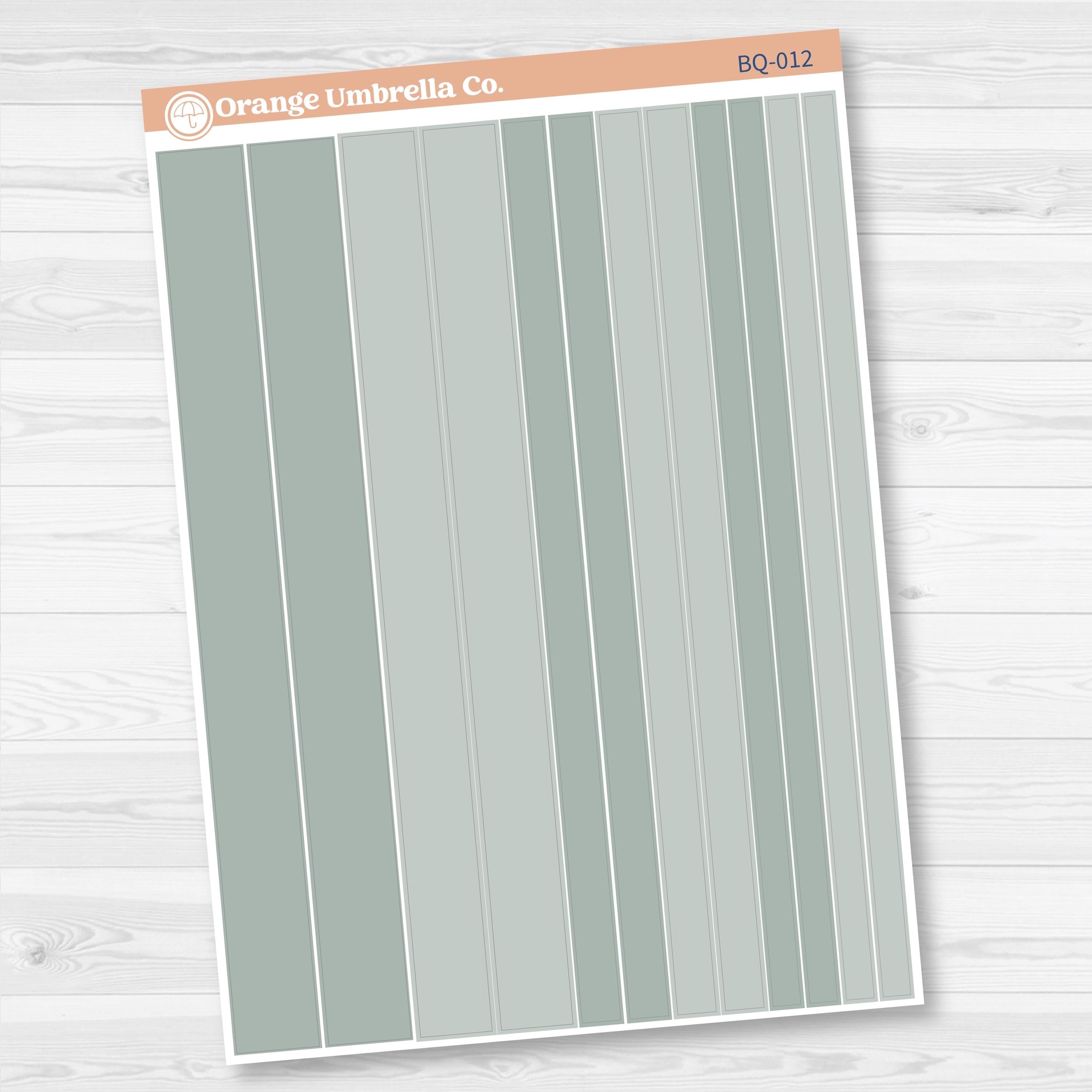 Washi Planner Stickers | Bouquet Jan-Dec | 2025-2026 Colors | BQ-008-BQ-013