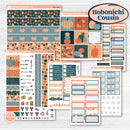 Bold Pumpkin Planner Kit | Hobonichi Cousin Weekly & Daily Planner Kit Stickers | Perfect Pumpkin | KIT-404-E