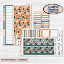 Bold Pumpkin Planner Kit | Laurel Denise Softbound Monthly Planner Sticker Kit | Vertical & Horizontal | Perfect Pumpkin | KIT-404-QA