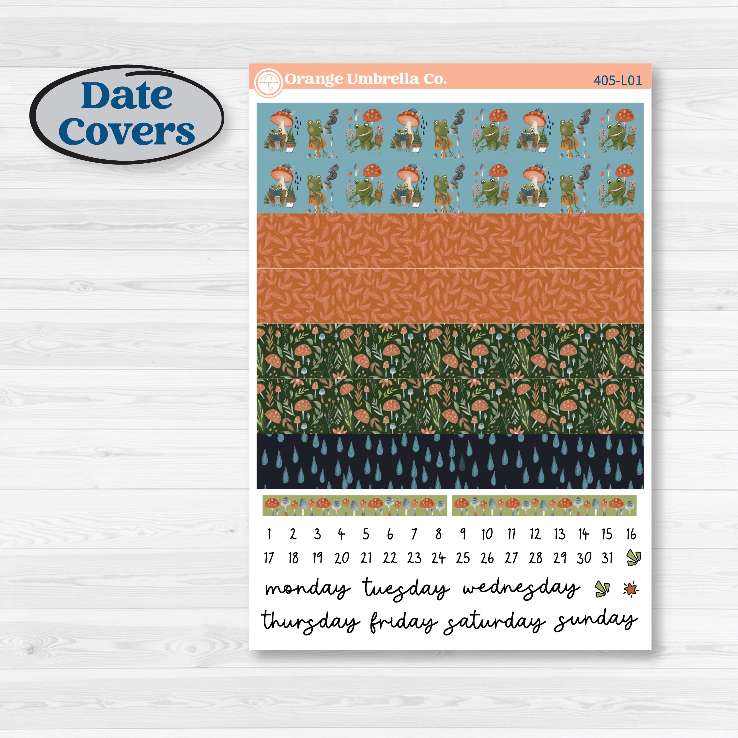 Woodland Frog Planner Kit | A5 Daily Duo Planner Kit Stickers | Cameron | KIT-405-L