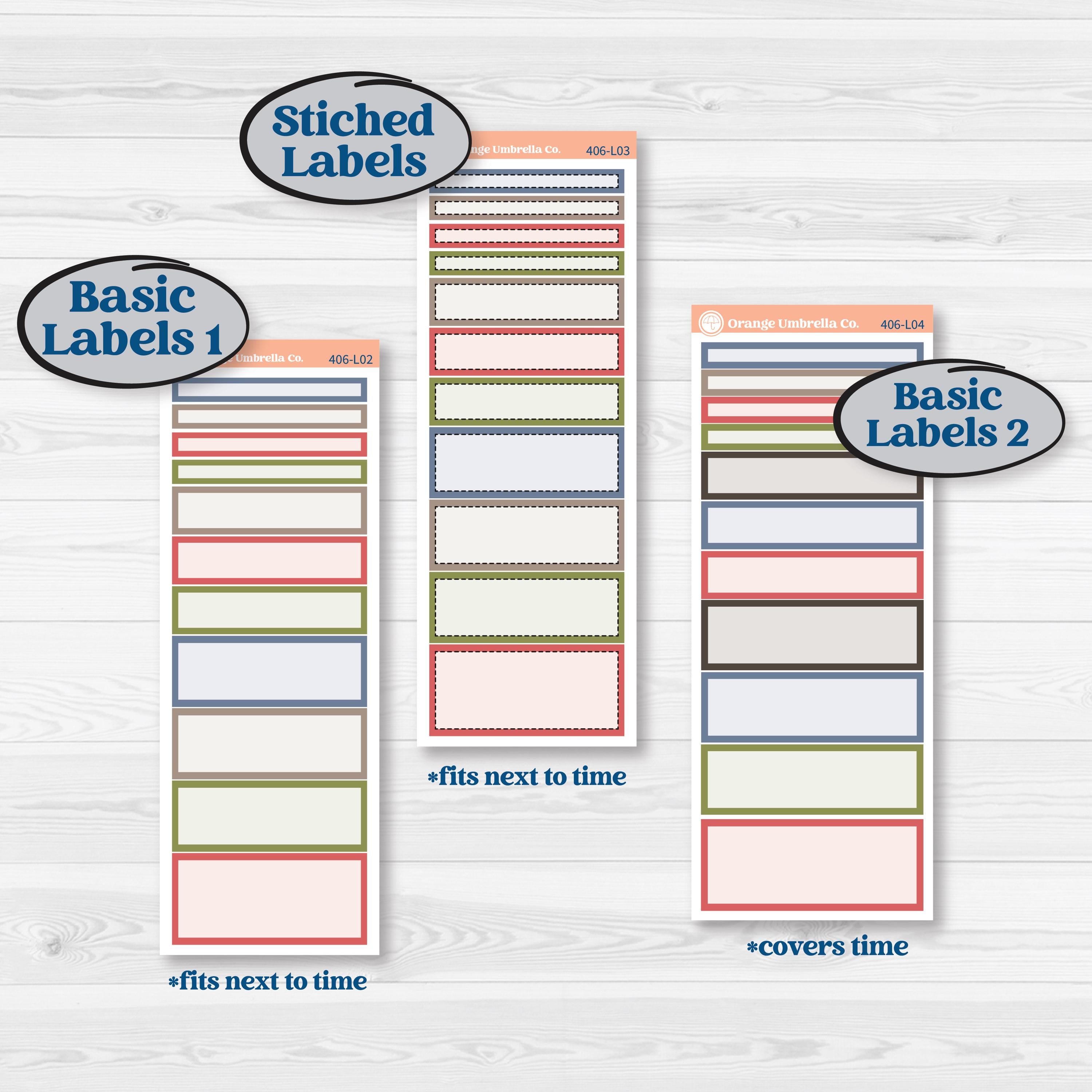 Wilderness Fall Stickers | A5 Daily Duo Planner Kit Stickers | Lumberjack | KIT-406-L