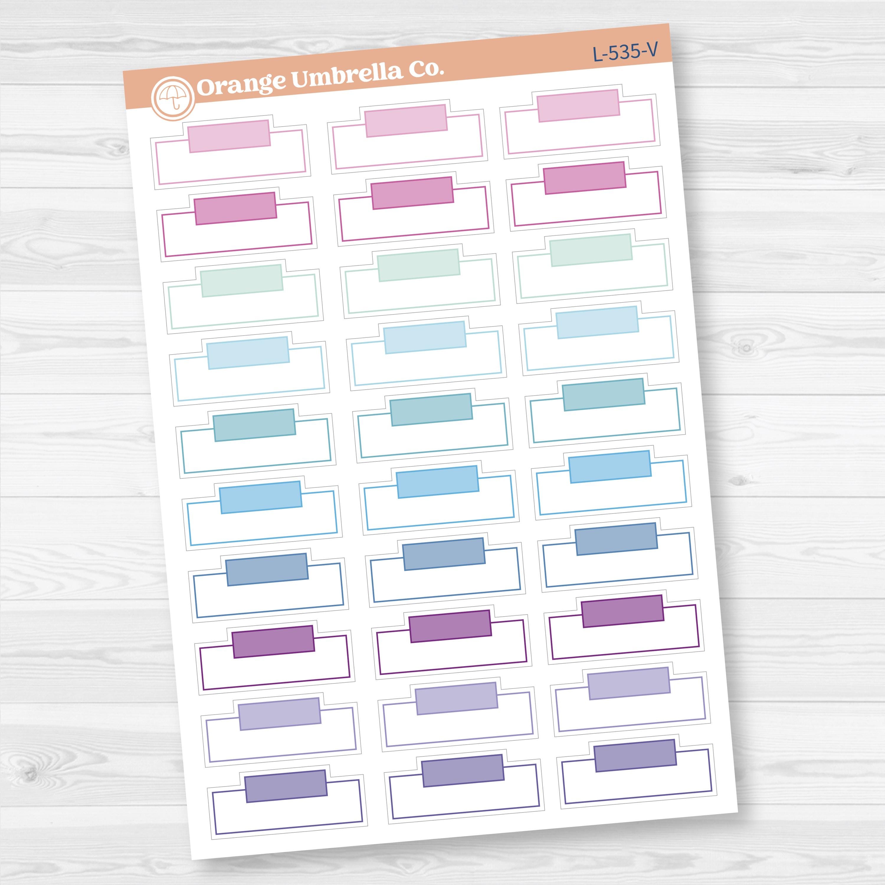 Hobonichi Cousin Labels | Functional Weekly Planner Stickers | L-535