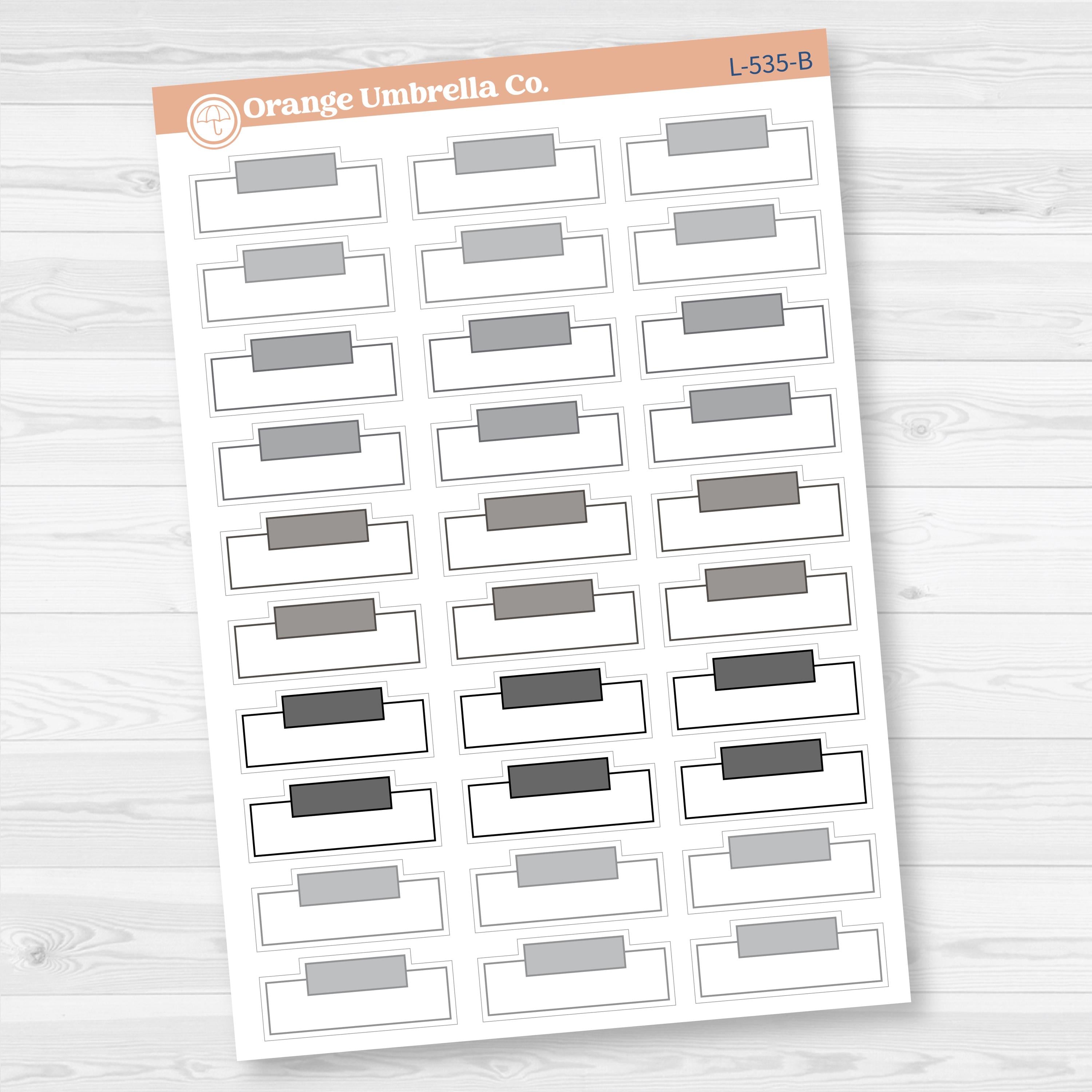 Hobonichi Cousin Labels | Functional Weekly Planner Stickers | L-535