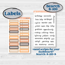 Fall Leaves Autumn Kit | A5 Plum Monthly & Dashboard Planner Kit Stickers | All Fall Down | KIT-403-S