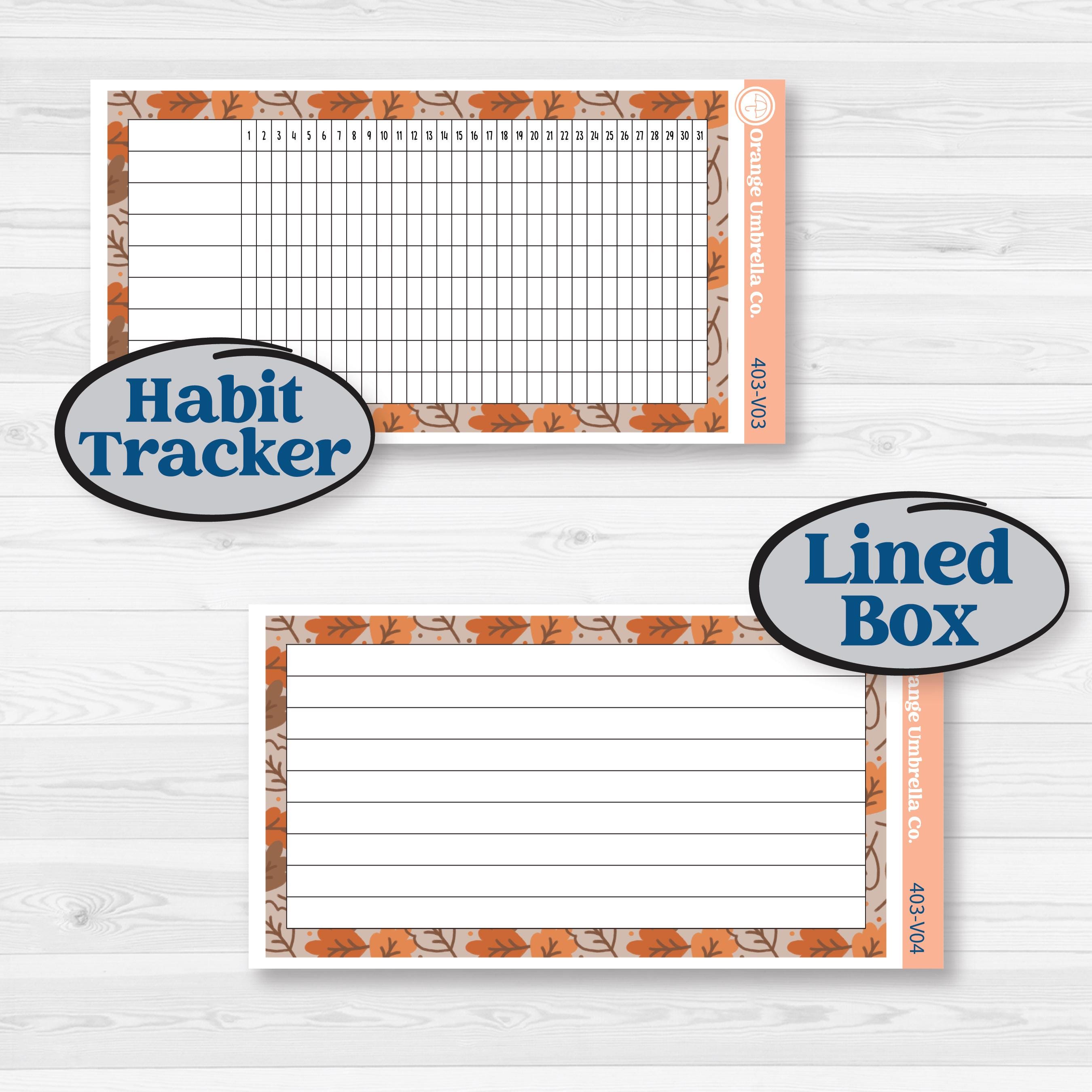 Fall Leaves Autumn Kit | A5 Erin Condren Monthly & Dashboard Sticker Kit | 2024-2025 Planners | All Fall Down | KIT-403-V