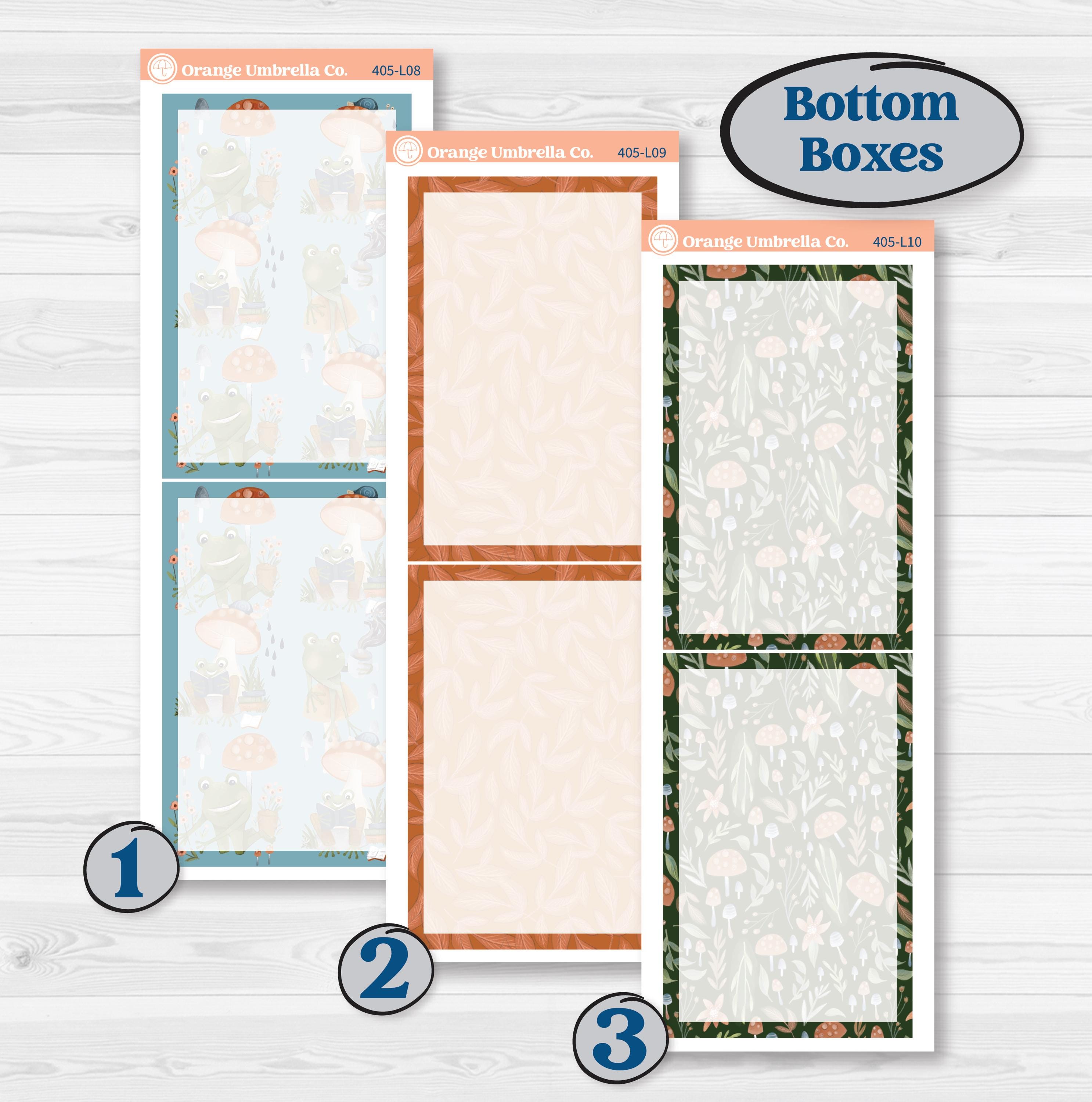 Woodland Frog Planner Kit | A5 Daily Duo Planner Kit Stickers | Cameron | KIT-405-L