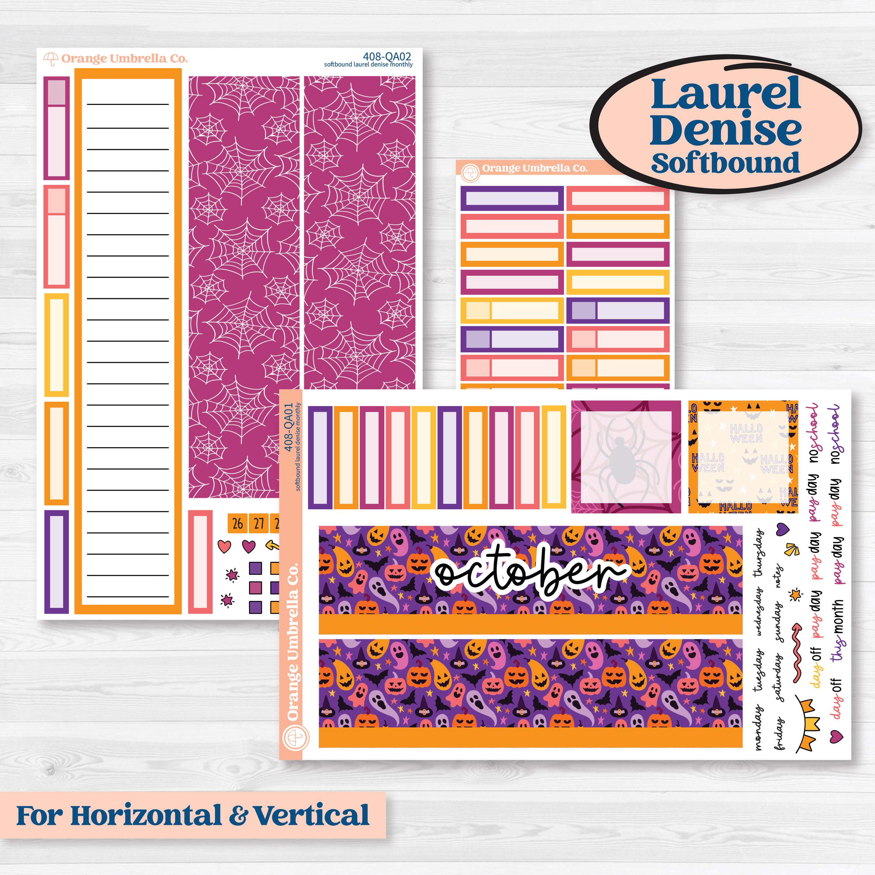Spooky Halloween Planner Kit | Cute October Stickers | Orange Umbrella Co.