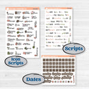 Autumn Floral Kit | Weekly Add-On Planner Kit Stickers | Pumpkin Petals | KIT-410-B