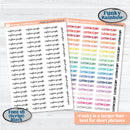 Custom Script Planner Sticker | *NEW* Larger Sheet Size & New Fonts | *1 word/phrase per sheet* | customscript