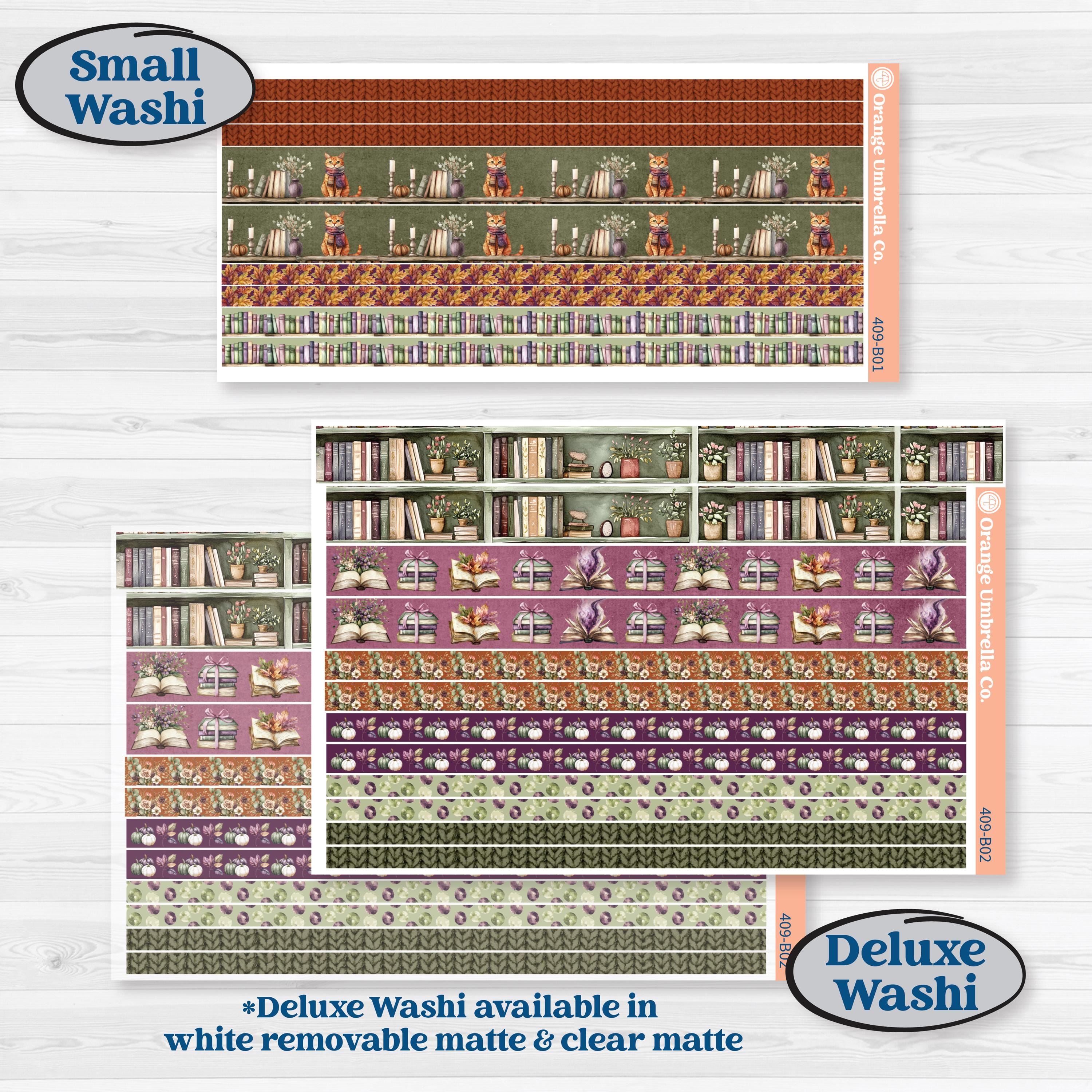 Autumn Reading Kit | Weekly Add-On Planner Kit Stickers | Reading Season | KIT-409-B