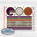 Autumn Reading Kit | A5 Plum Monthly & Dashboard Planner Kit Stickers | Reading Season | KIT-409S