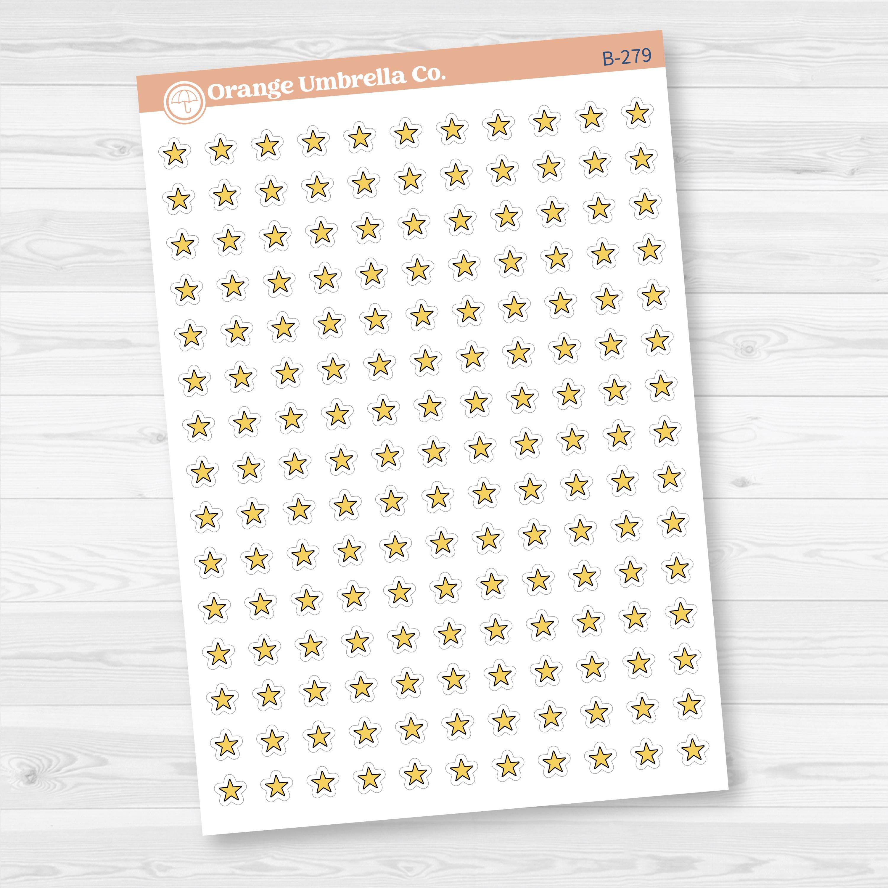 Star Rating Stickers | Reading and Hobby Trackers for Journals & Planners | B-279-283