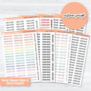 Custom Script Planner Sticker | *NEW* Larger Sheet Size & New Fonts | *1 word/phrase per sheet* | customscript