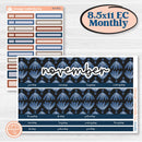 Patterned Boho Sticker Kit | 8.5 x 11 Erin Condren Monthly Planner Kit Stickers | Katie | KIT-414-X